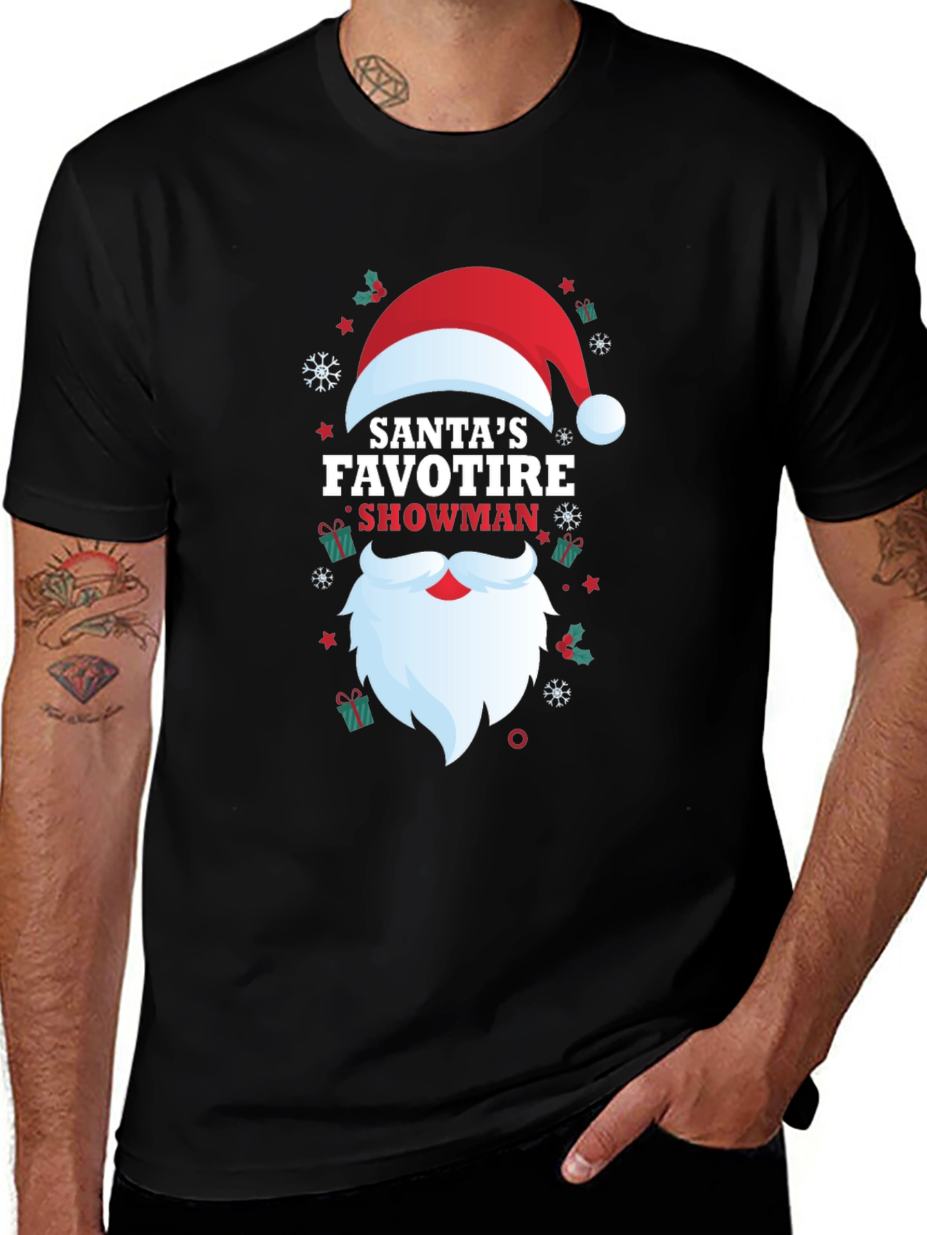 Variant 10 of Santa's Favotire Showman Christmas T-Shirt