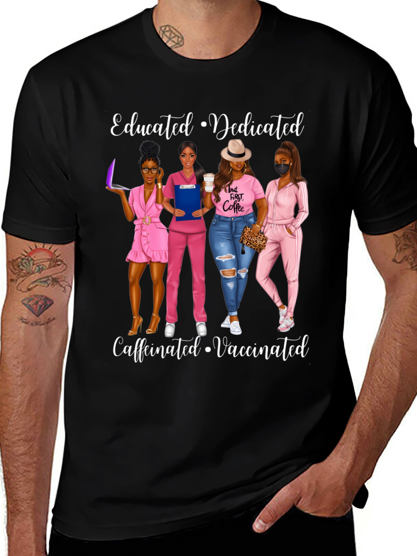 Educated Dedicated Nurse Graphic Tee