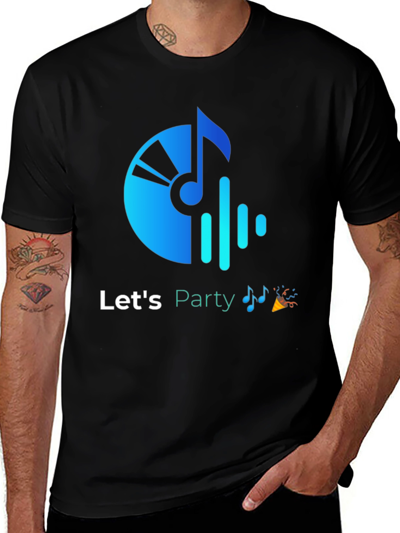 Variant 2 of Let's Party T-Shirt - Music Theme