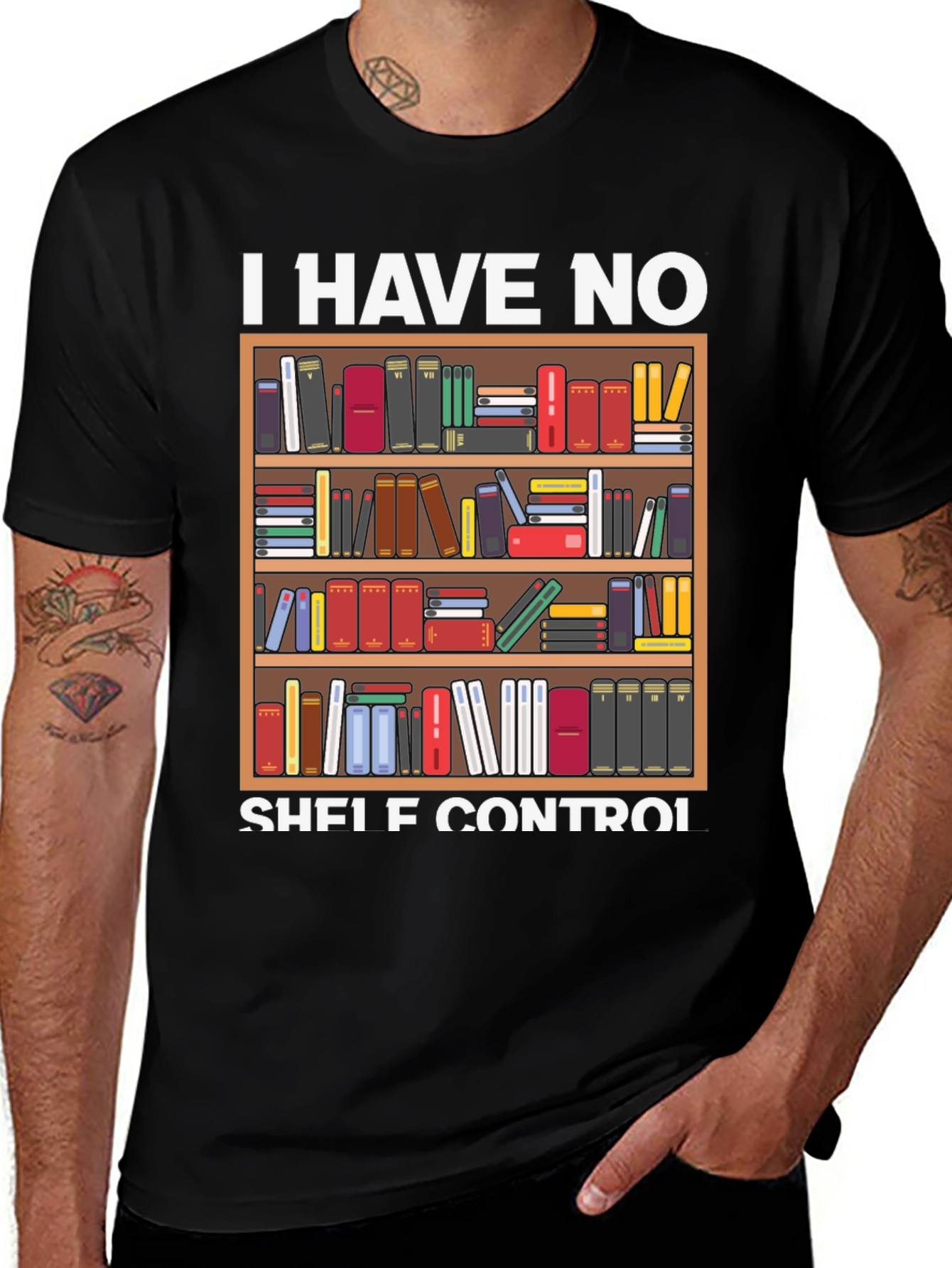 Variant 28 of I Have No Shelf Control Book Lover T-Shirt