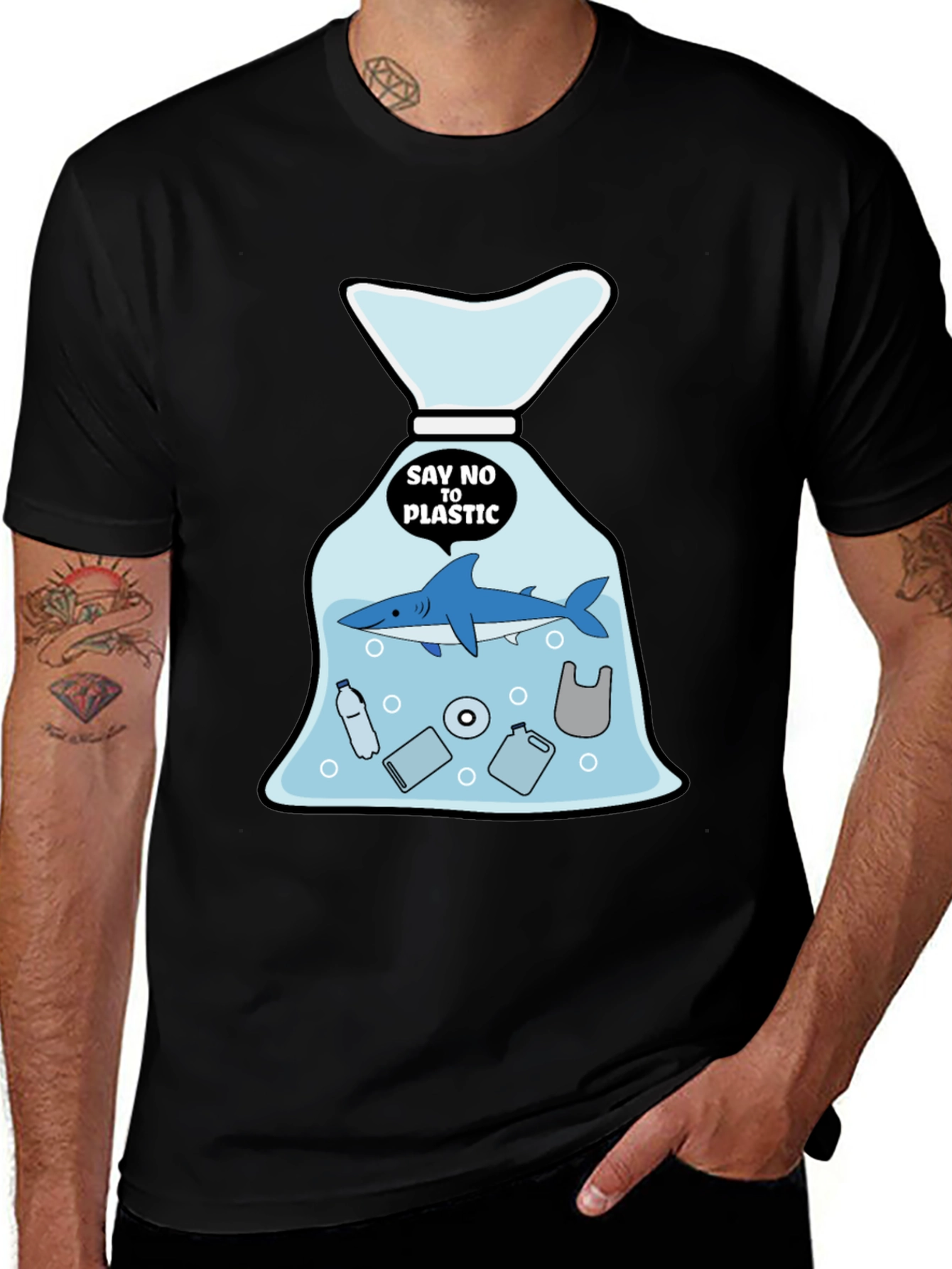 Say No to Plastic Shark T-Shirt