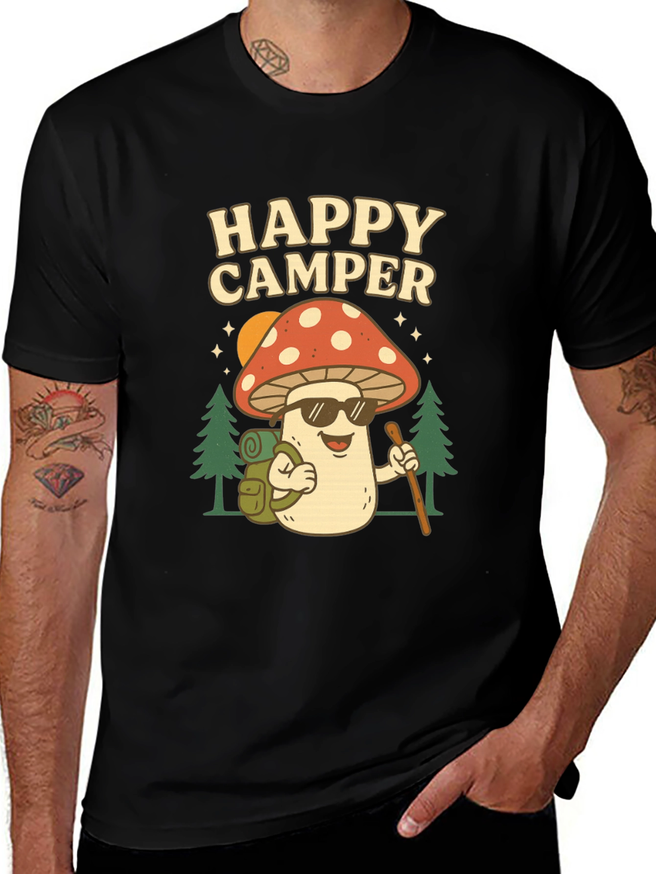 Variant 30 of Happy Camper Mushroom T-Shirt
