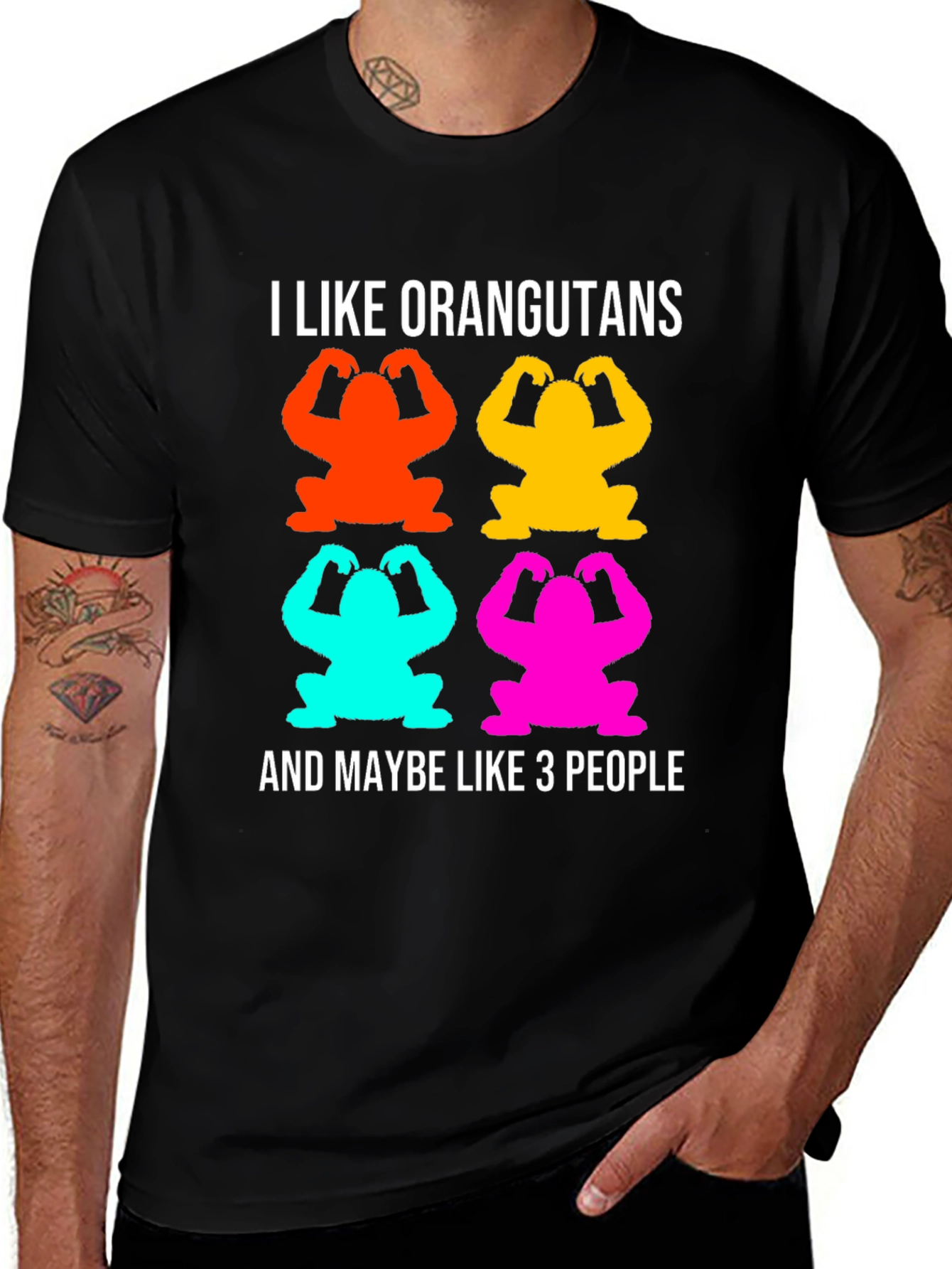 Variant 13 of I Like Orangutans Graphic T-Shirt