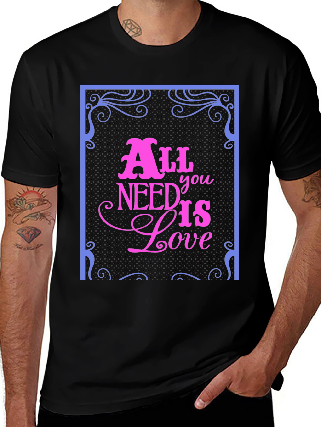 Variant 12 of All You Need Is Love T-Shirt - Stylish Graphic Tee