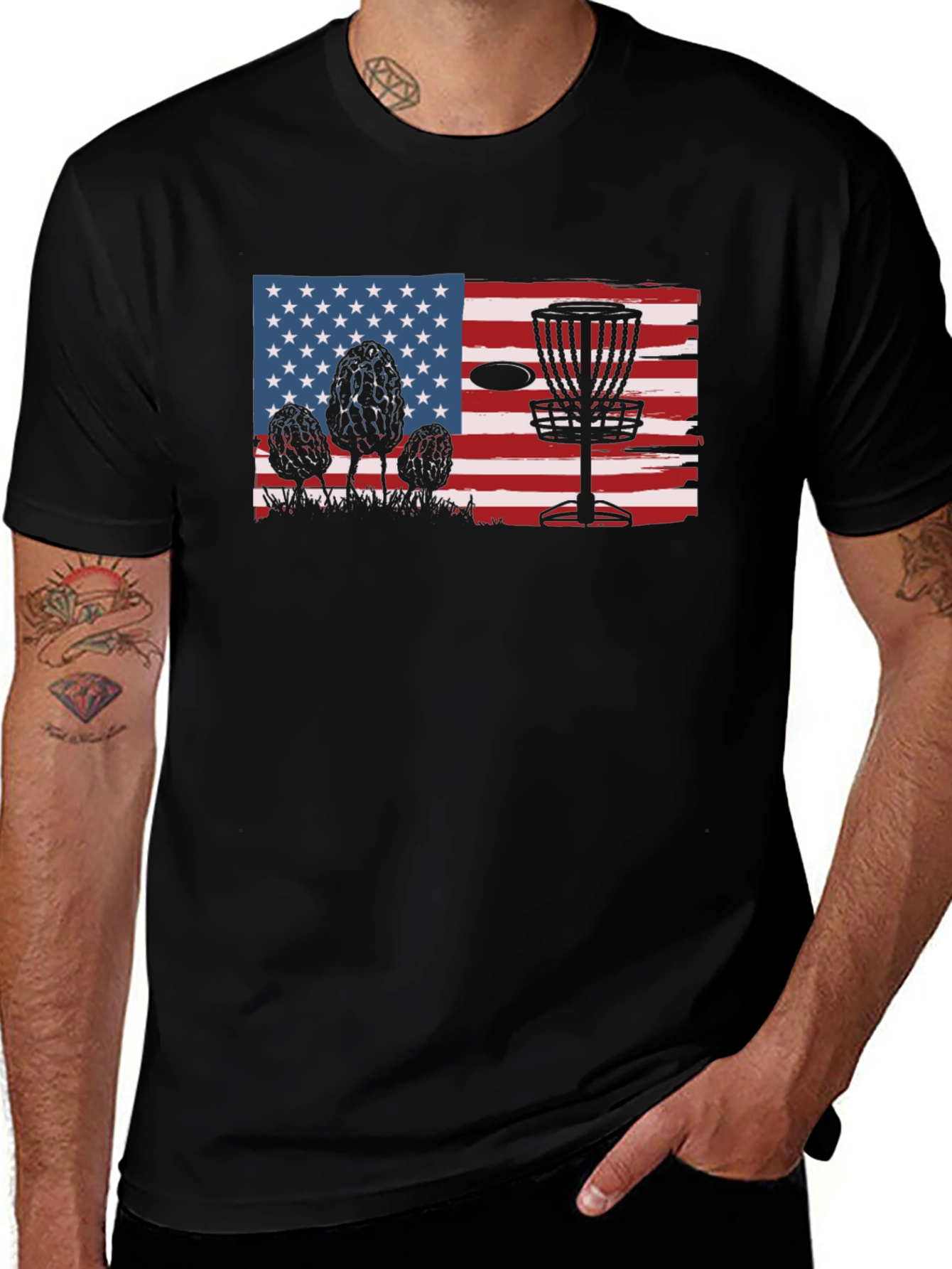 Variant 24 of Patriotic Disc Golf T-Shirt