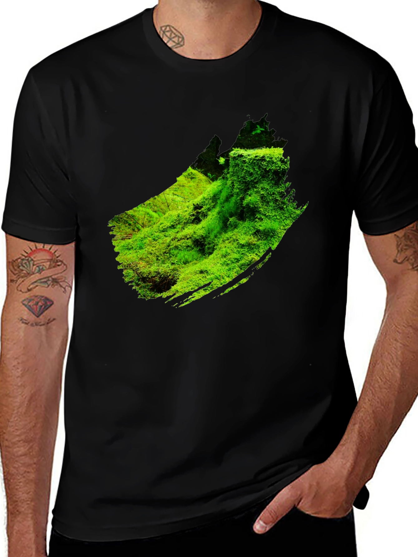 Variant 27 of Nature Graphic Black T-Shirt