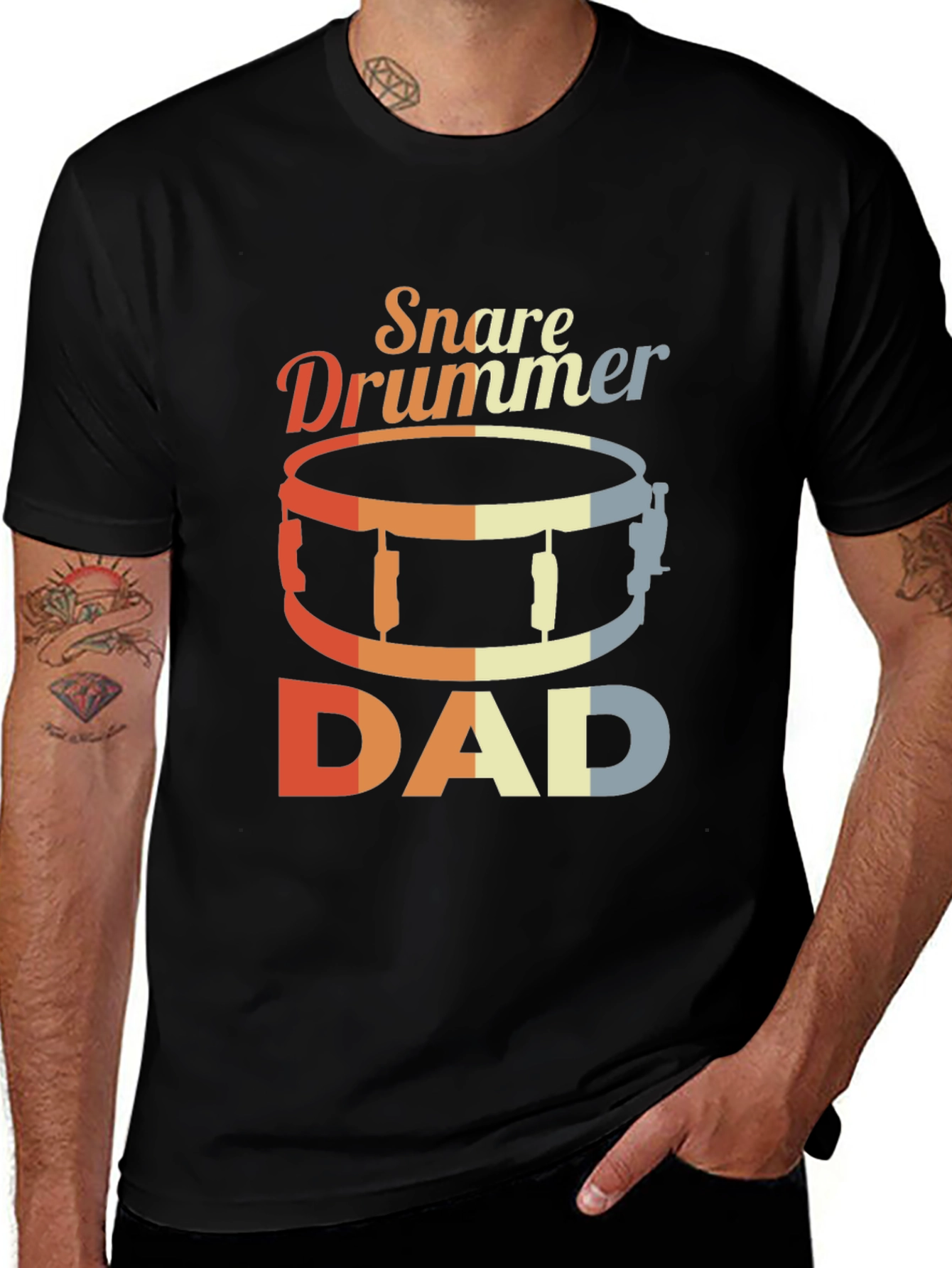 Snare Drummer Dad Graphic Tee