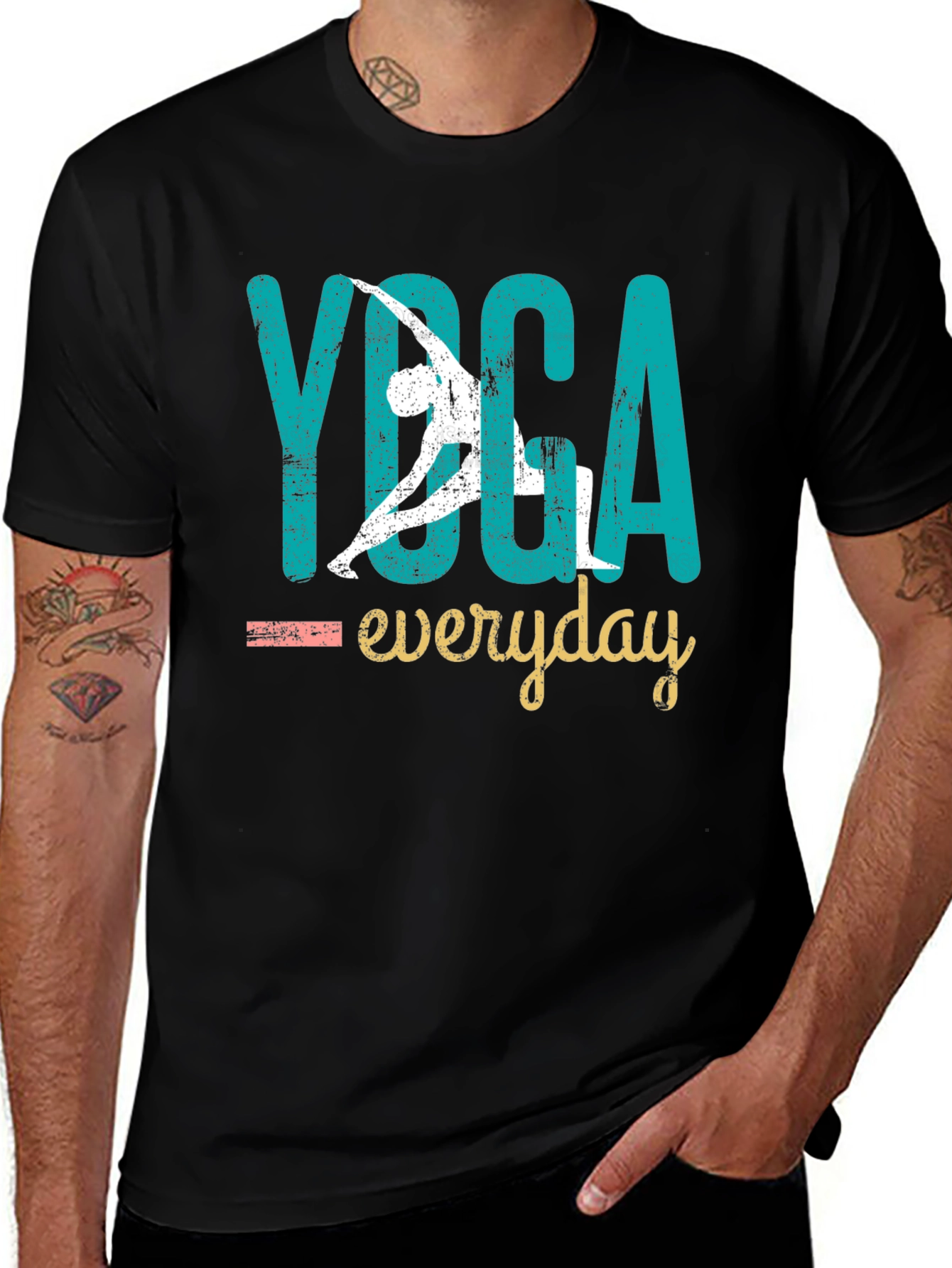 Variant 22 of Yoga Everyday Graphic Tee - Black