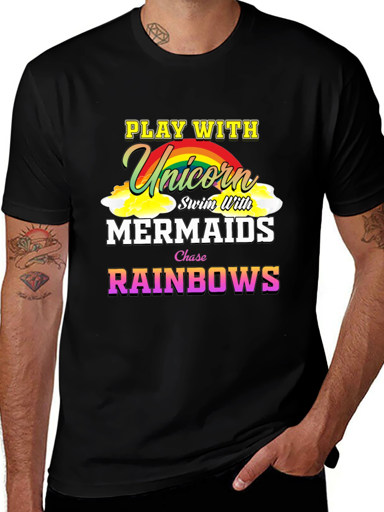 Variant 8 of Play With Unicorns Men's T-Shirt