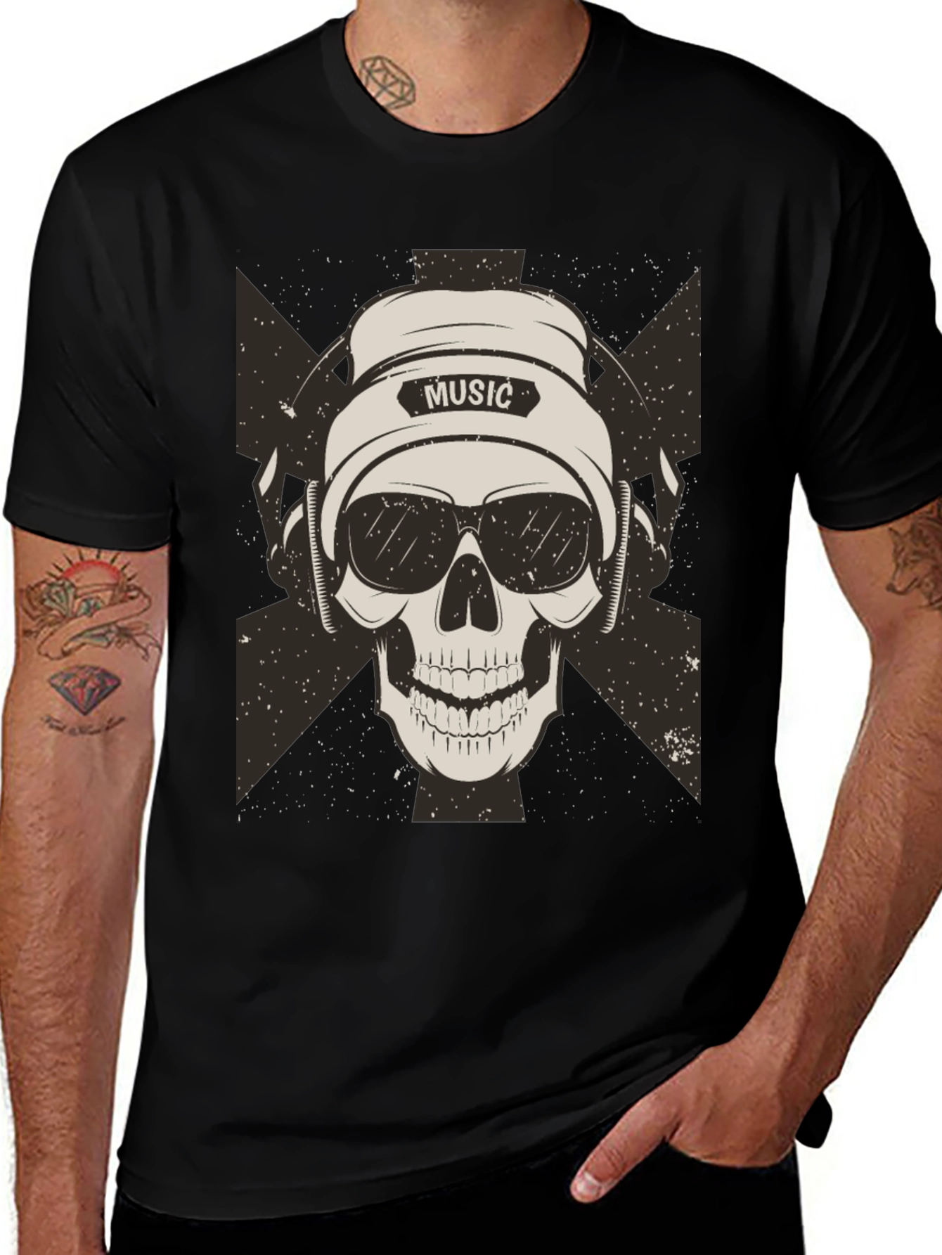 Variant 12 of Skull Music T-Shirt