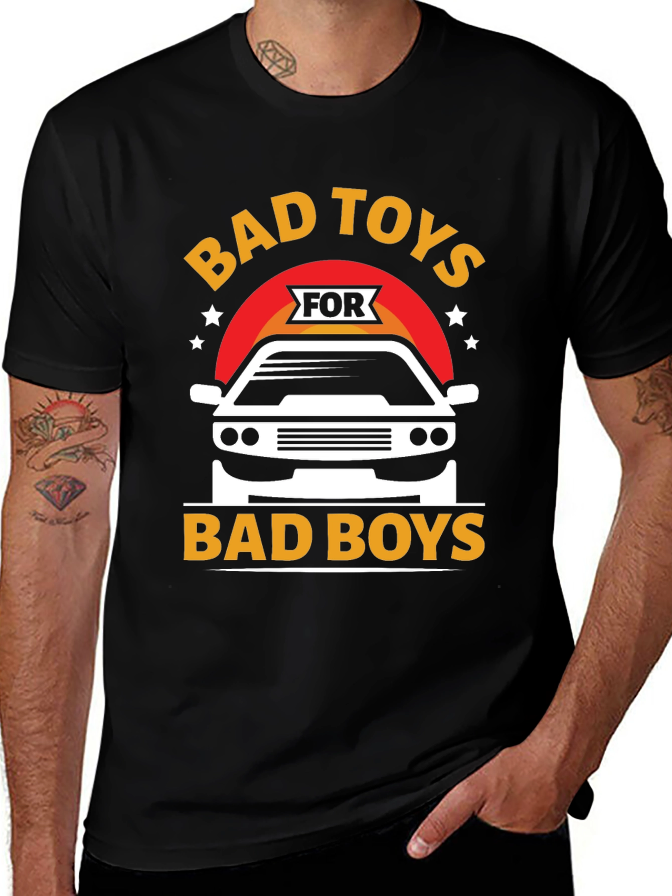 Bad Toys for Bad Boys T-Shirt: Car Design
