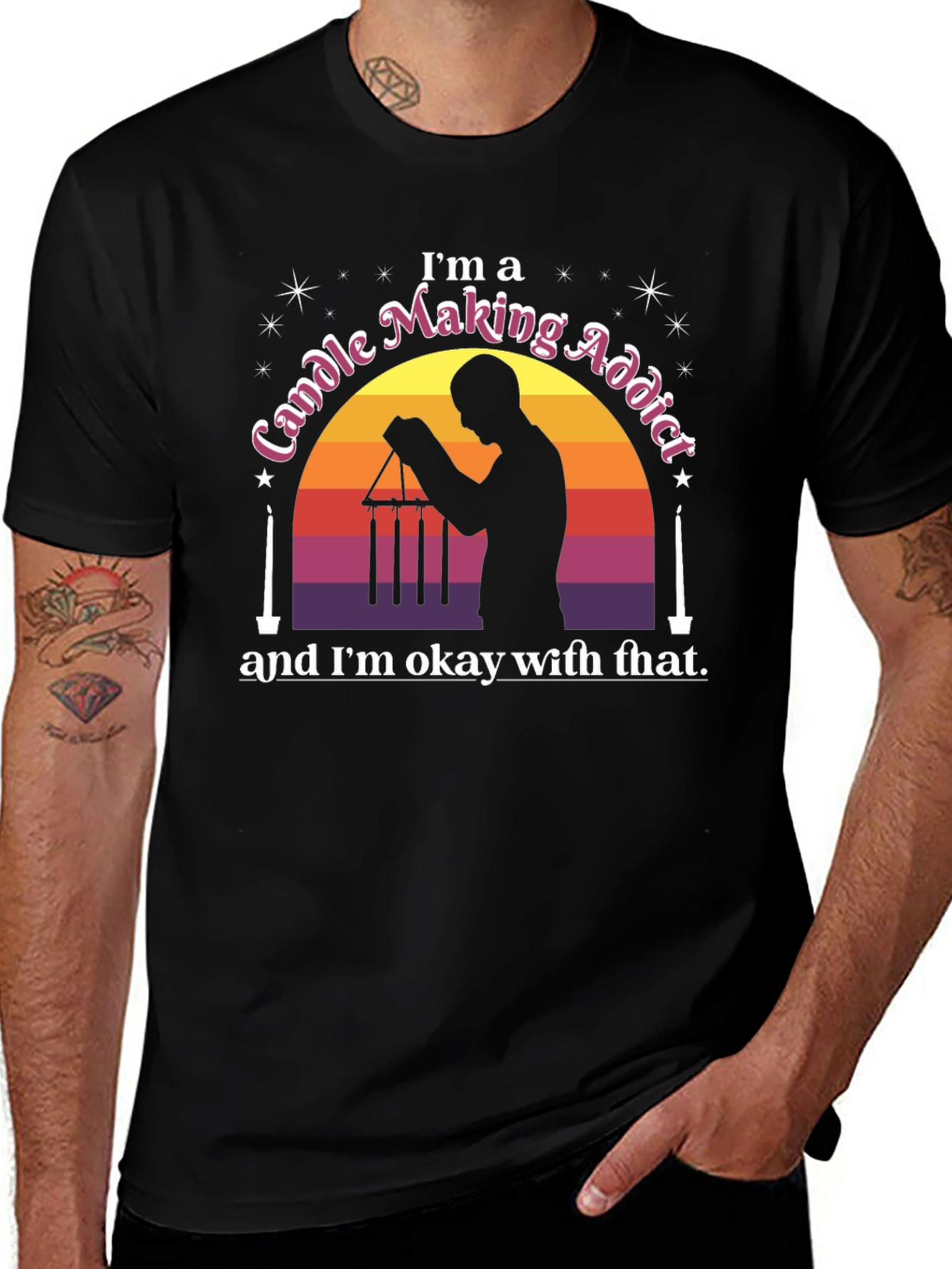 Variant 30 of Candle Making Addict T-Shirt