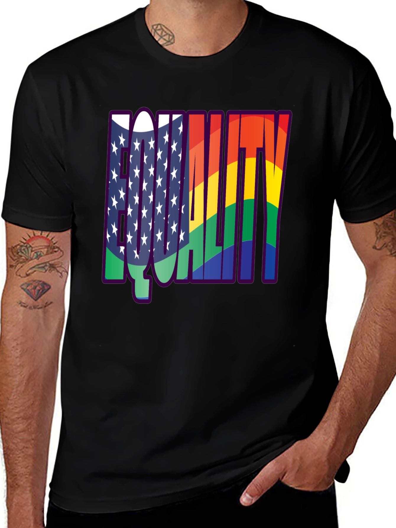 Variant 30 of Equality Rainbow Flag T-Shirt - Pride & Justice