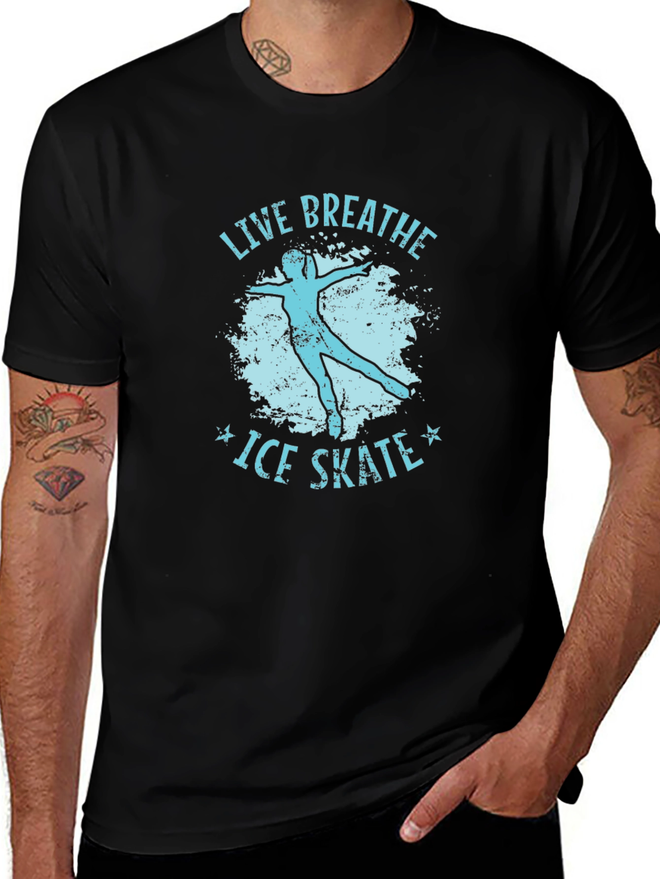 Variant 23 of Live Breathe Ice Skate Graphic Tee