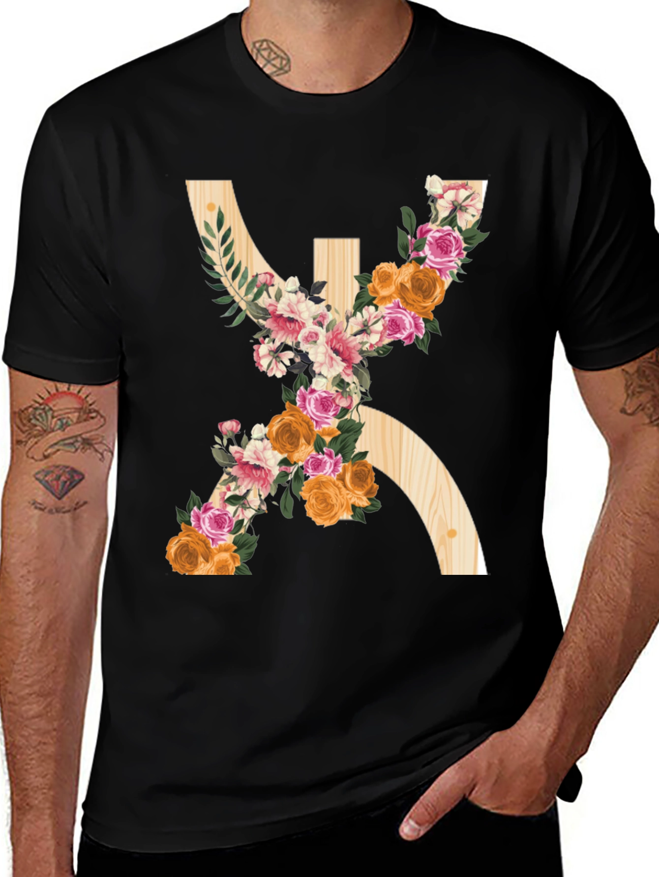 Variant 7 of Floral Berber Symbol T-Shirt - Stylish Graphic Tee