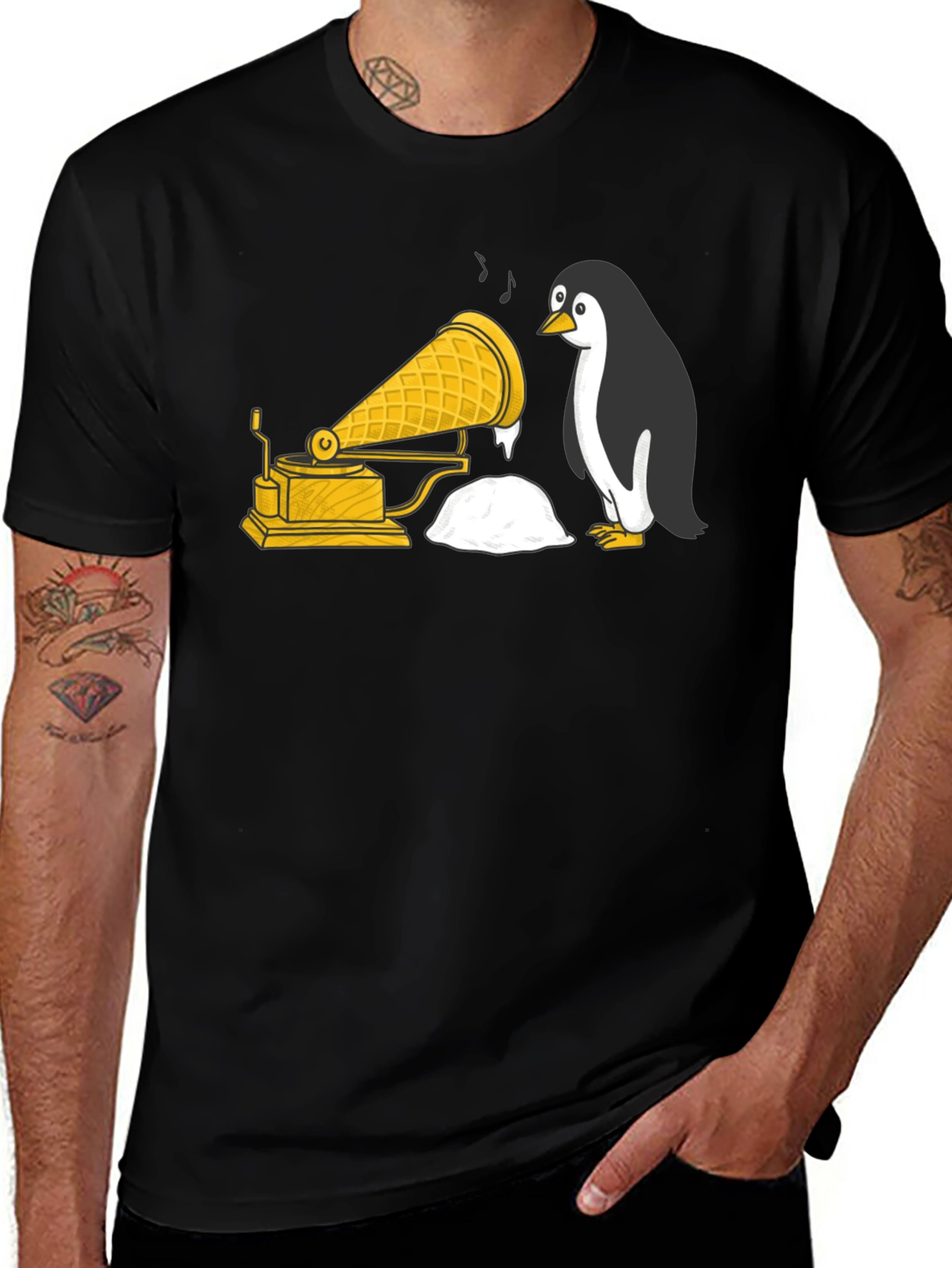 Variant 18 of Penguin Phonograph T-Shirt - Unique Graphic Tee