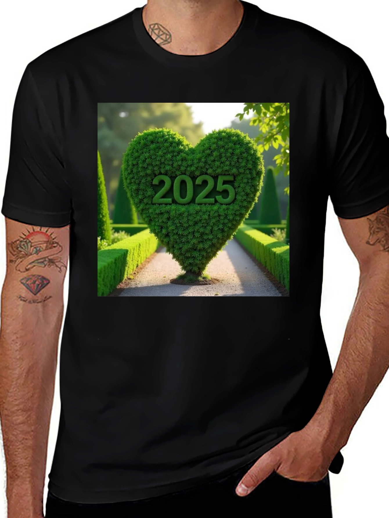2025 Heart Bush T-Shirt, Nature Lover Tee