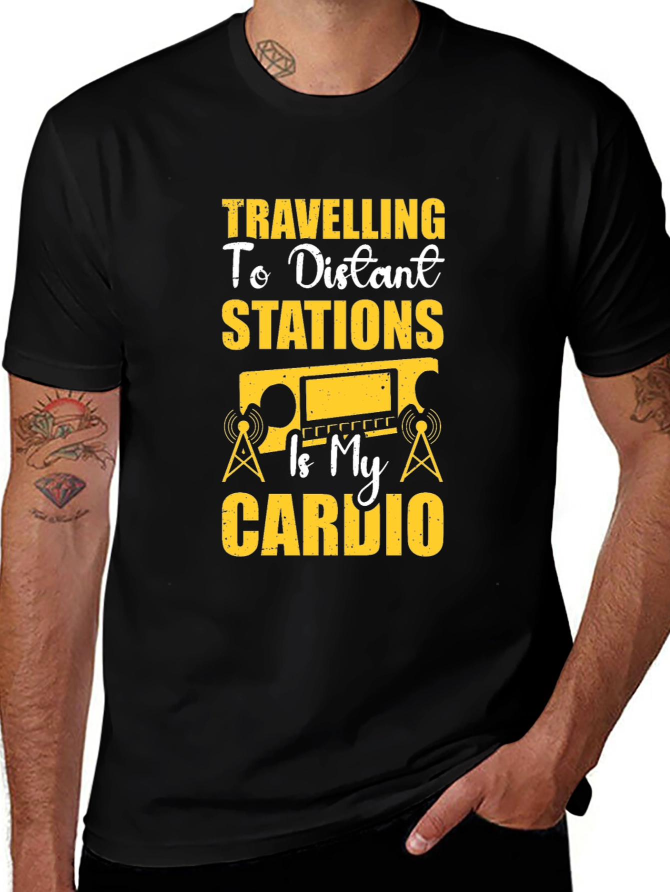 Variant 9 of Travelling to Distant Stations T-Shirt