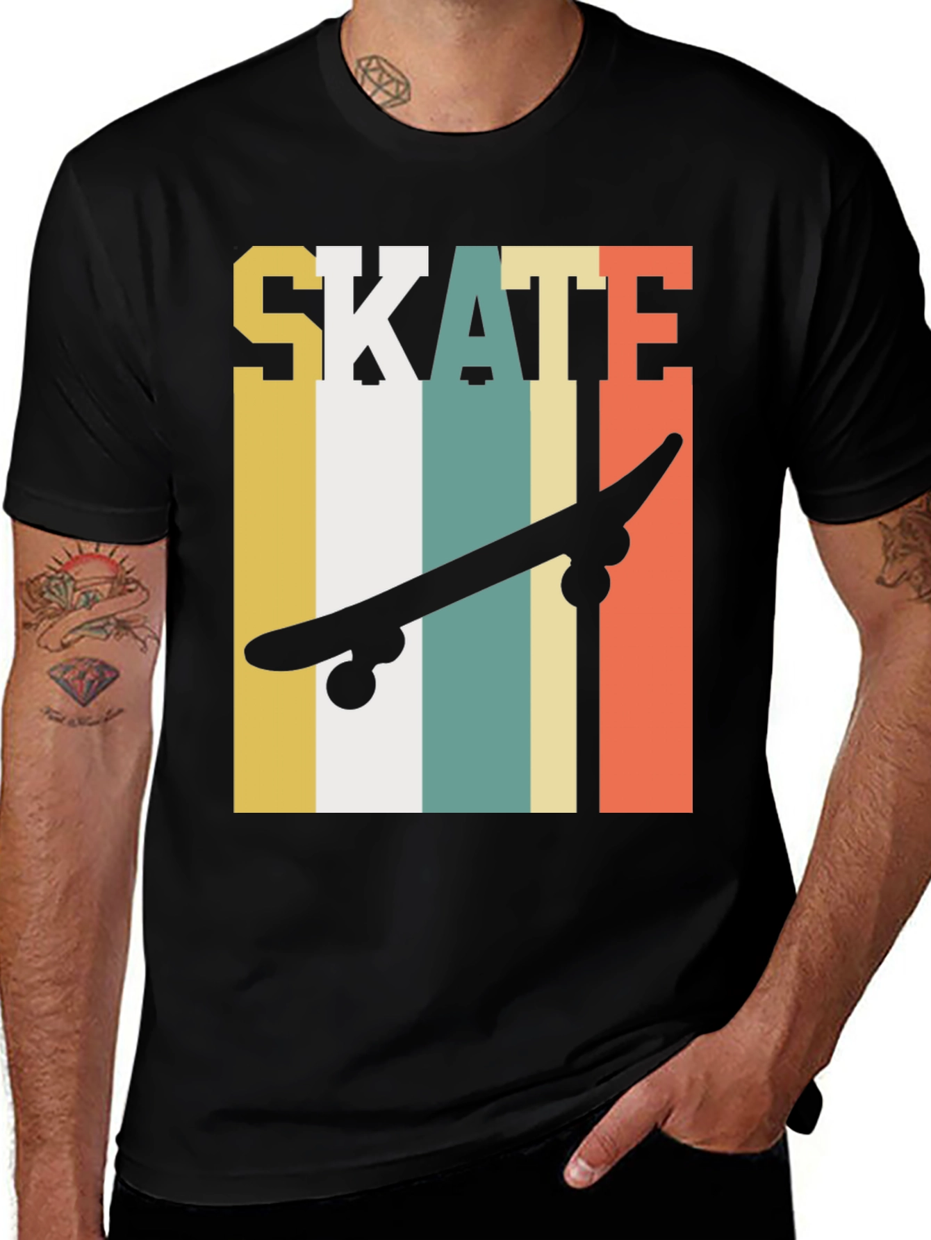 Variant 30 of Retro Skate T-Shirt - Vintage Skateboard Design