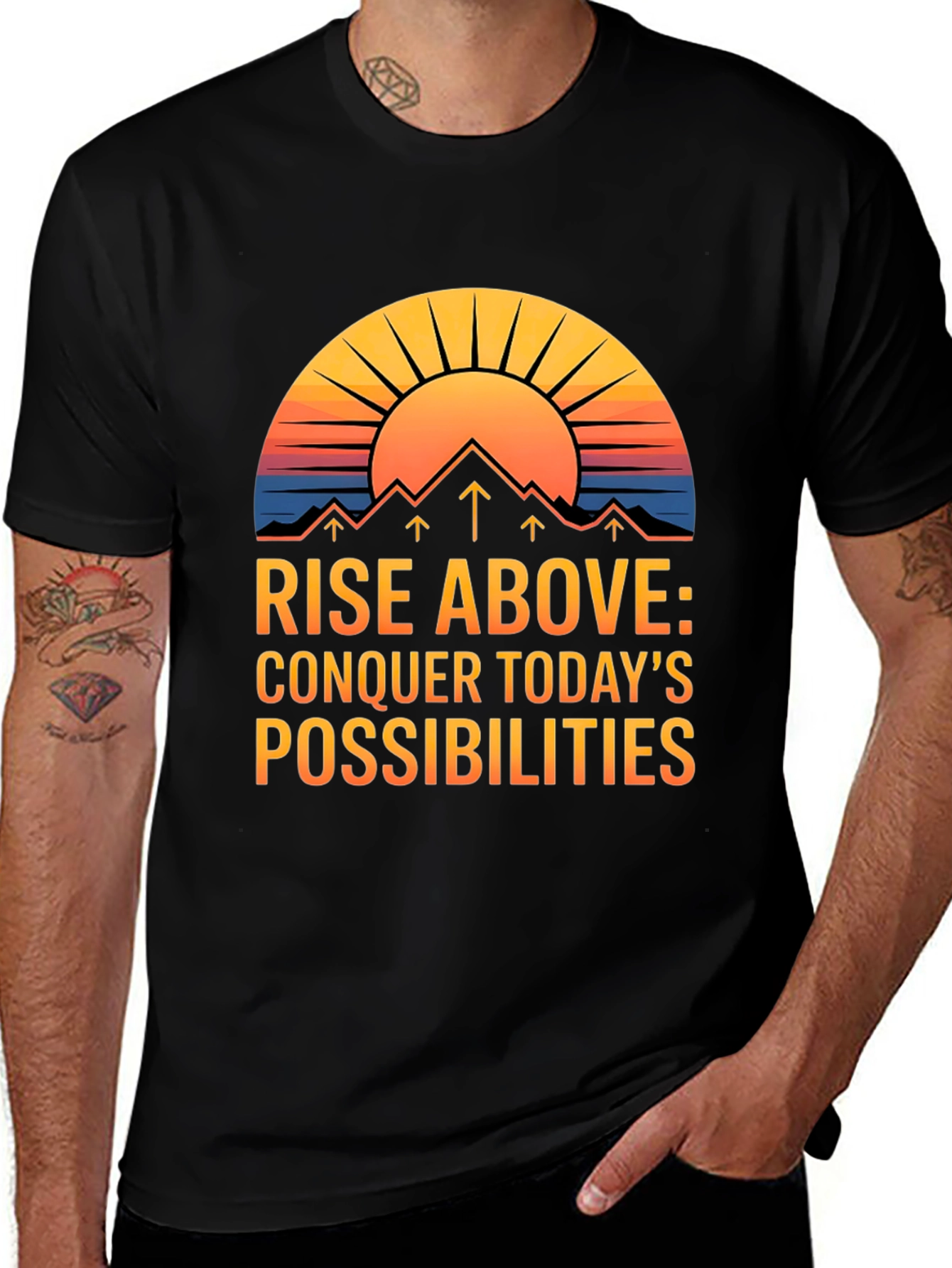 Rise Above Graphic Tee: Conquer Today's Possibilities