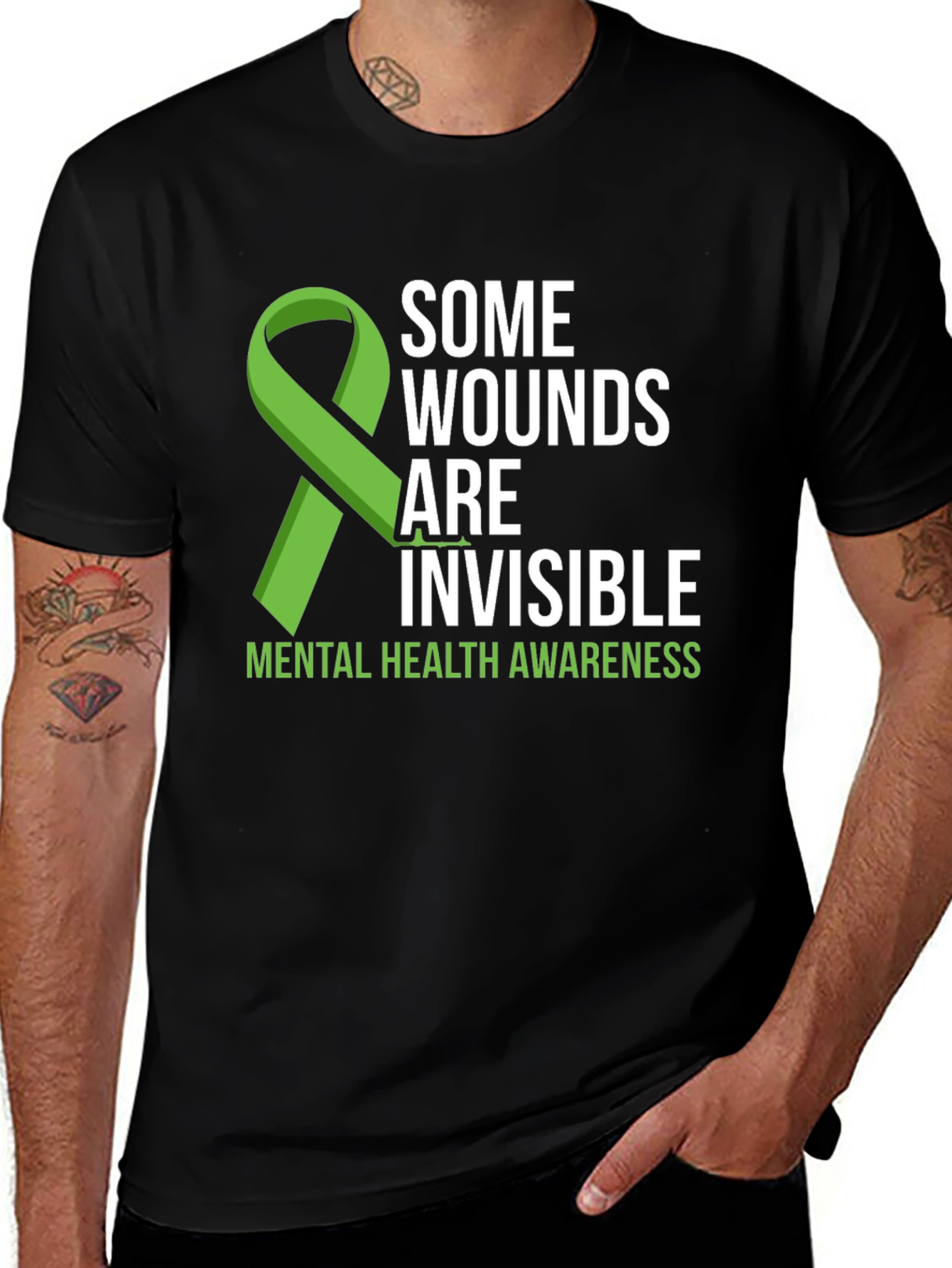 Variant 14 of Mental Health Awareness Ribbon T-Shirt