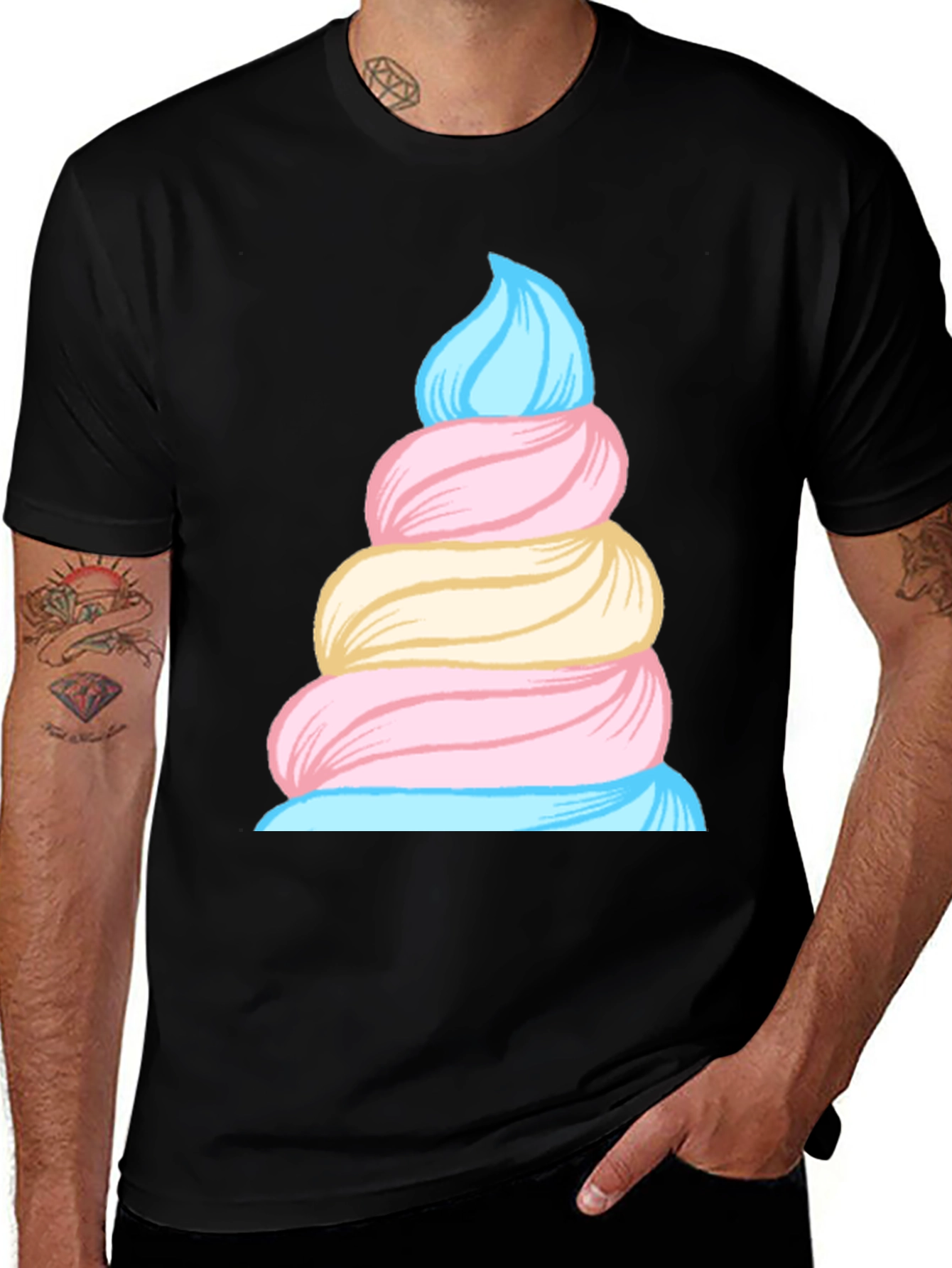 Variant 28 of Cotton Candy Swirl Tee - Sweet Style!
