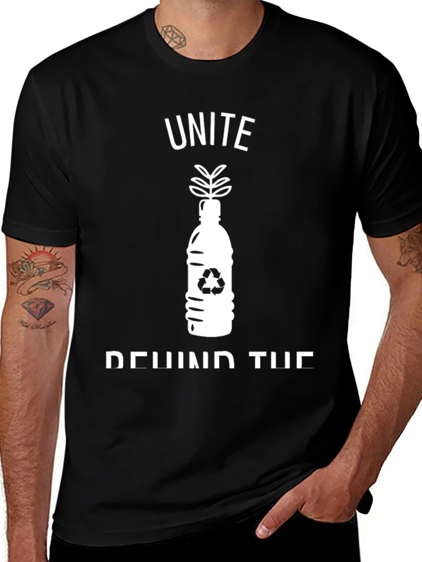 Variant 27 of Unite Behind The Cause T-Shirt - Black