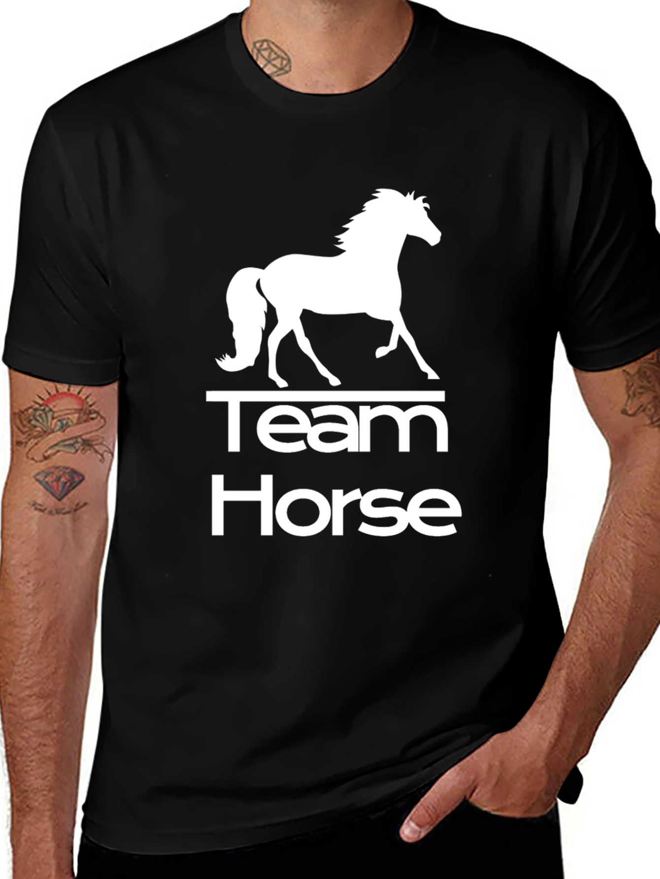 Variant 14 of Team Horse Graphic Tee - Equestrian T-Shirt