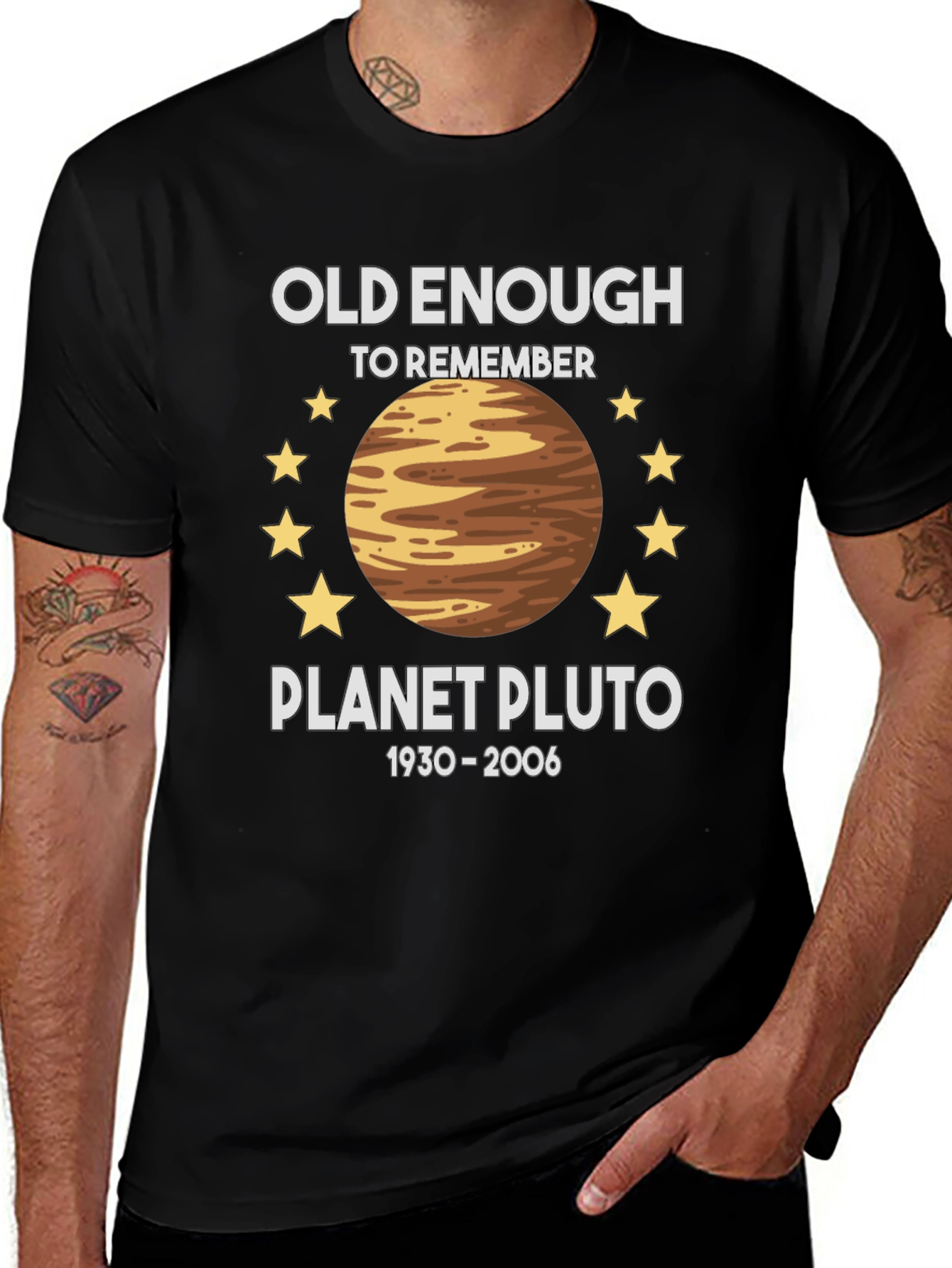 Variant 13 of Planet Pluto Retro T-Shirt - Old Enough To Remember