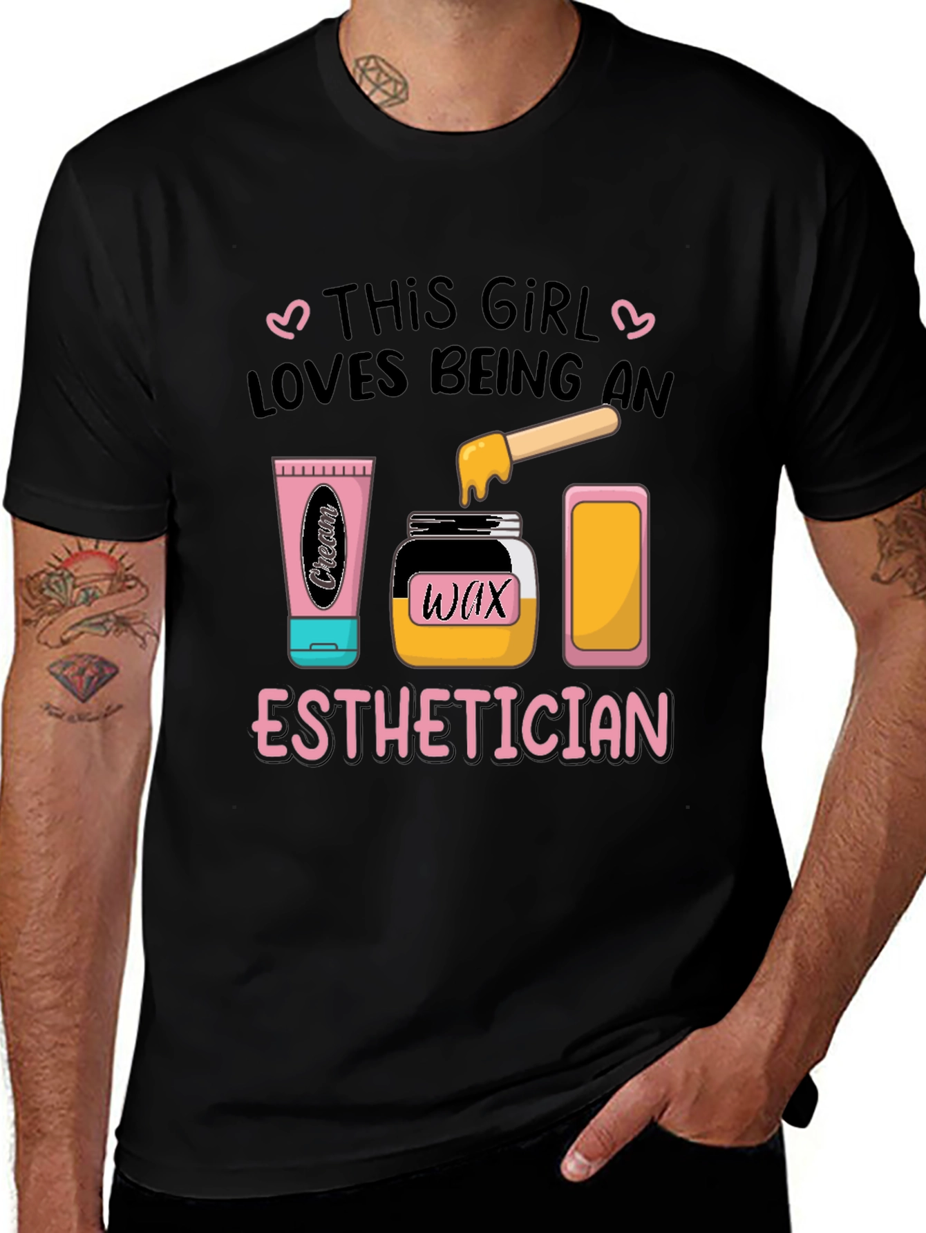 Variant 19 of Esthetician T-Shirt - This Girl Loves Being An Esthetician