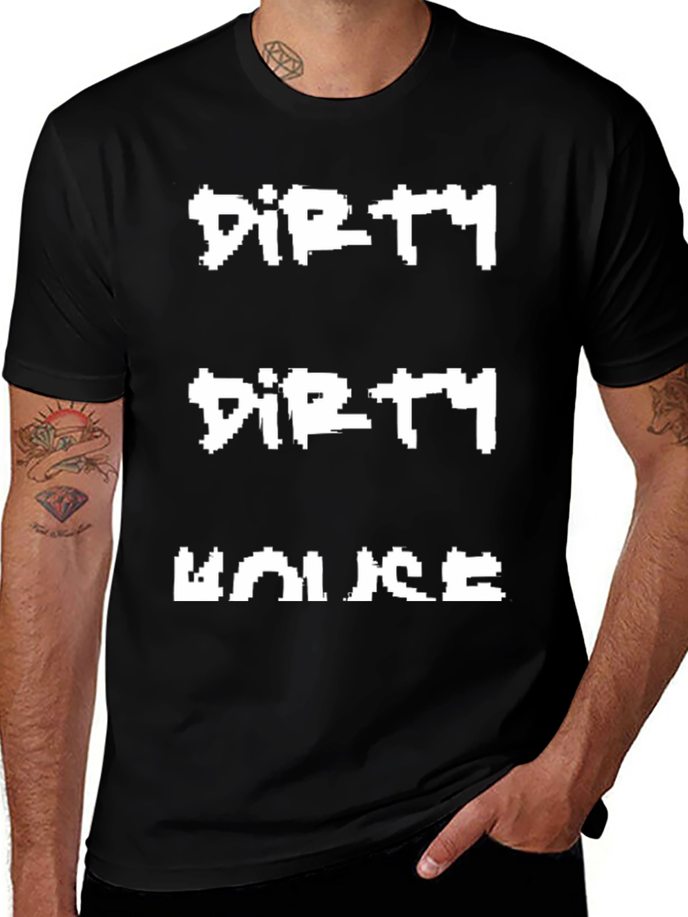 Variant 7 of Dirty Dirty House Black T-Shirt