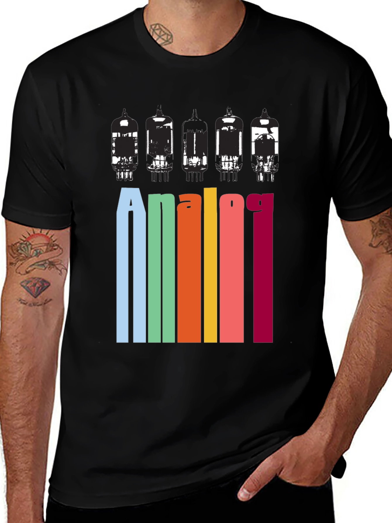 Variant 13 of Analog Tube Retro Graphic T-Shirt