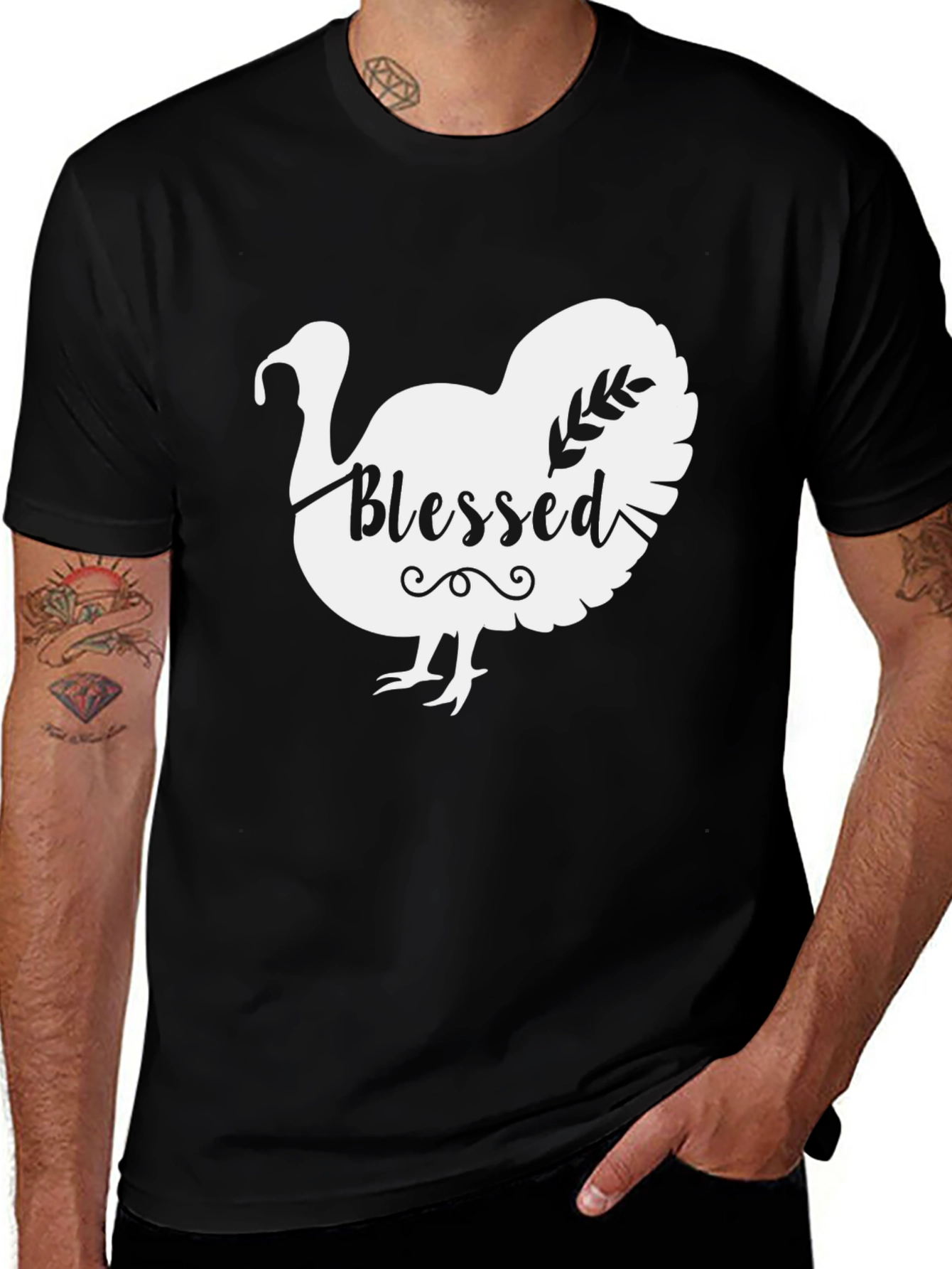 Variant 24 of Blessed Turkey Graphic Tee