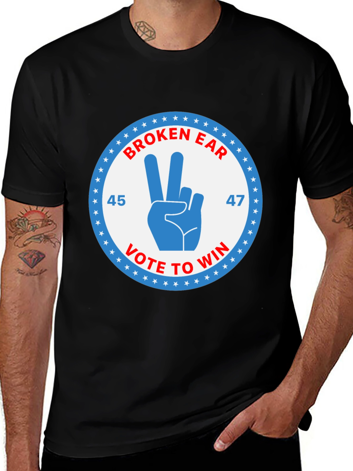 Variant 14 of Broken Ear Vote to Win T-Shirt