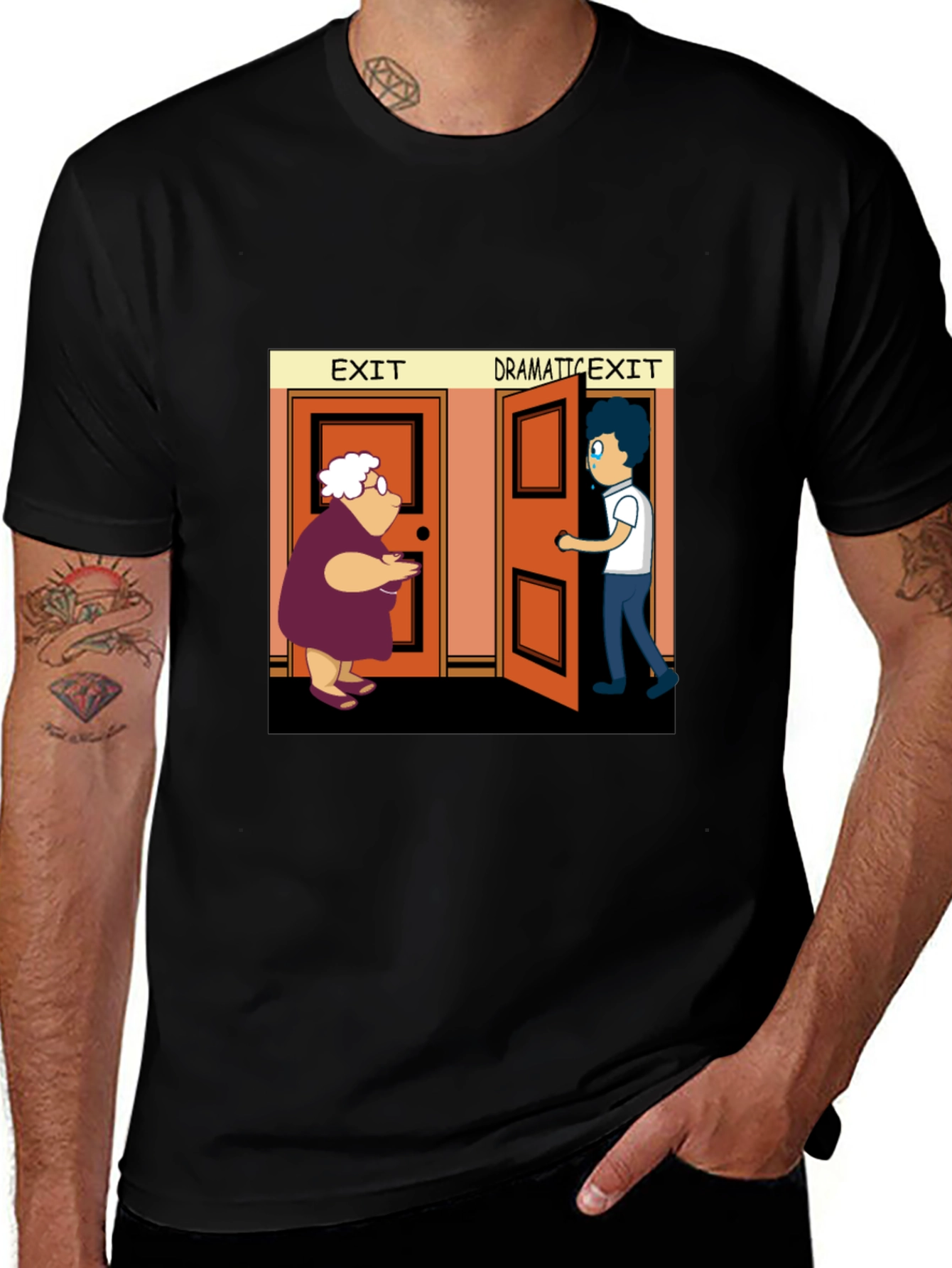 Variant 15 of Dramatic Exit Graphic T-Shirt 