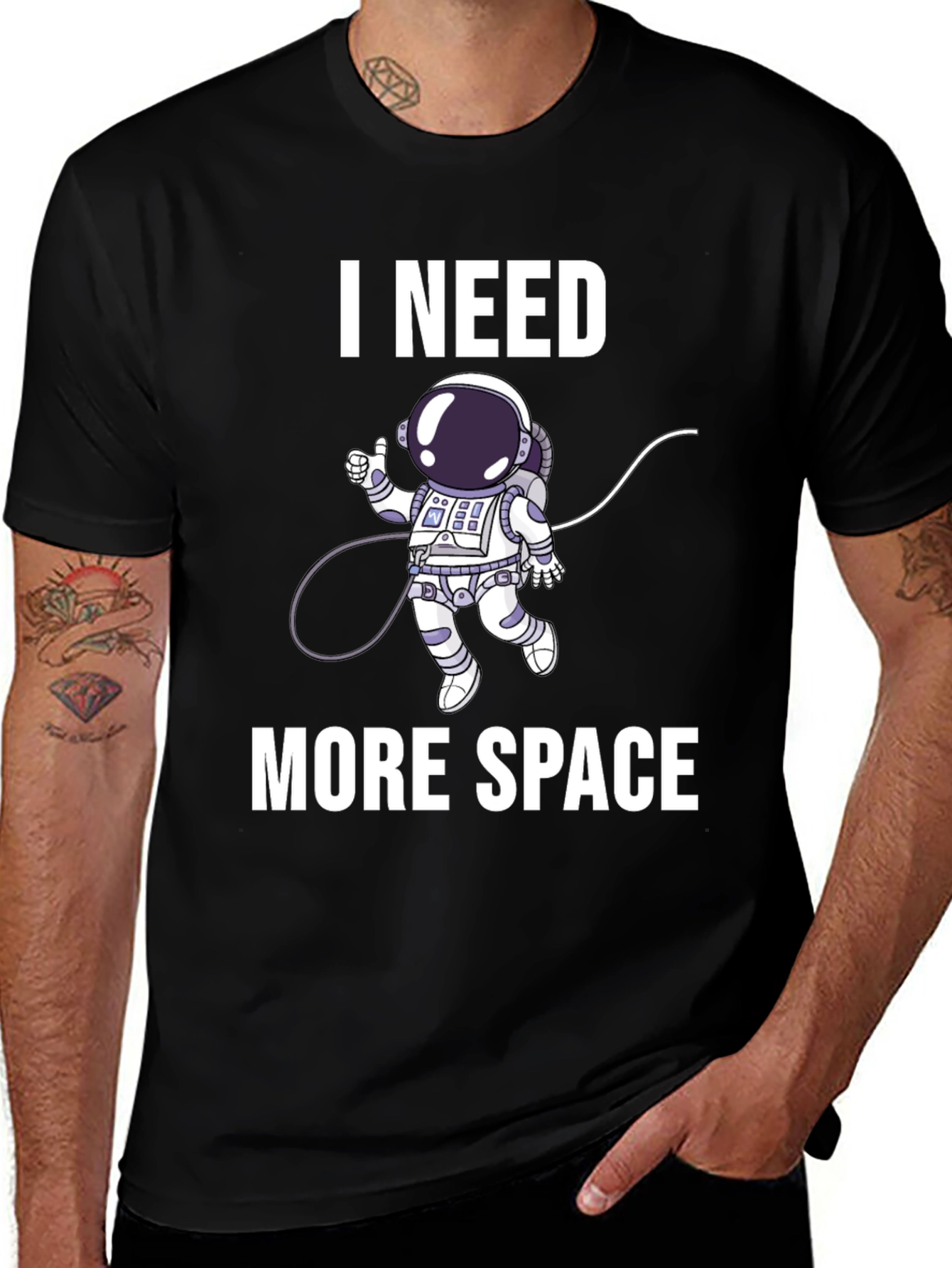 Variant 7 of I Need More Space Funny Astronaut T-Shirt