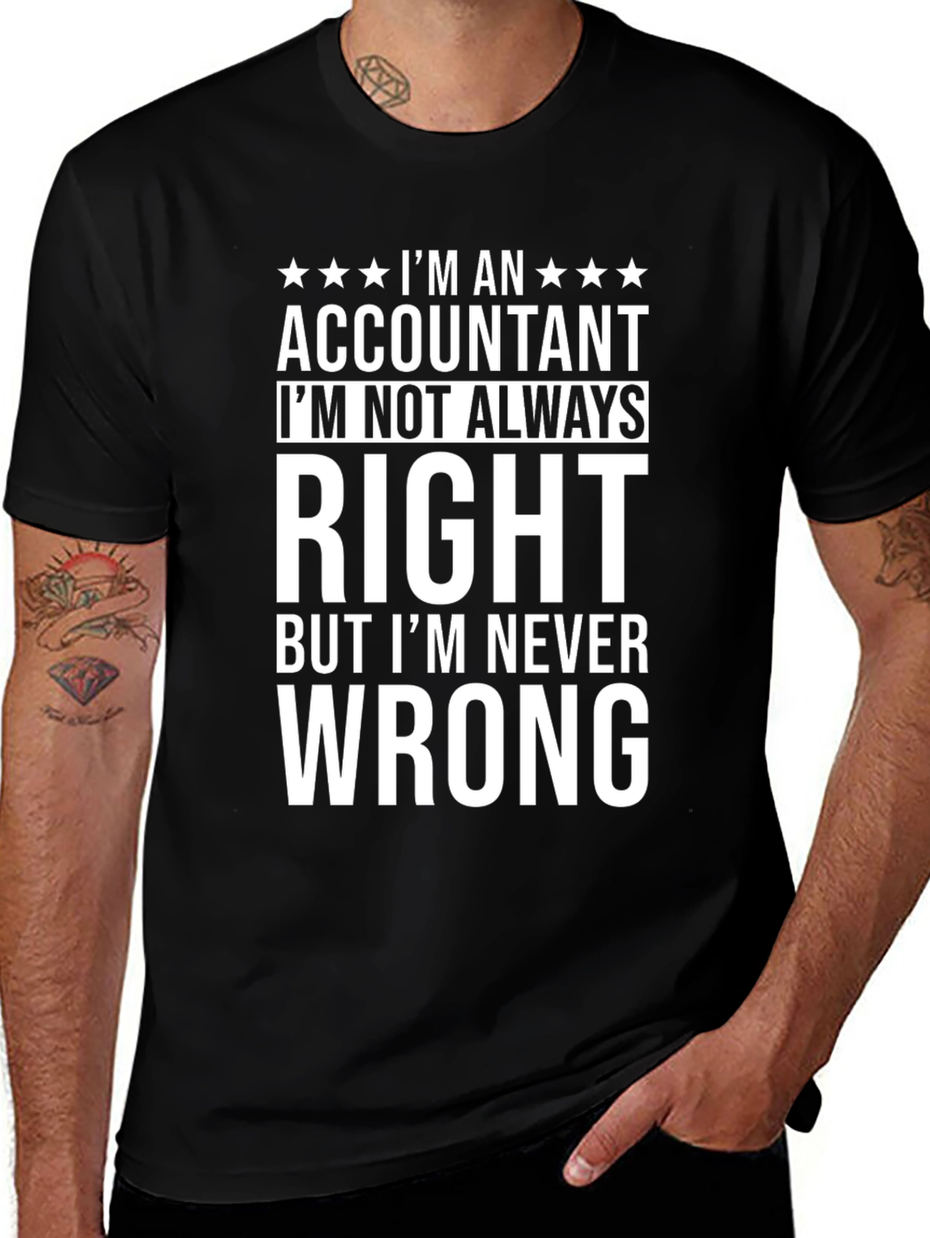 Variant 13 of Accountant Humor T-Shirt - Always Right
