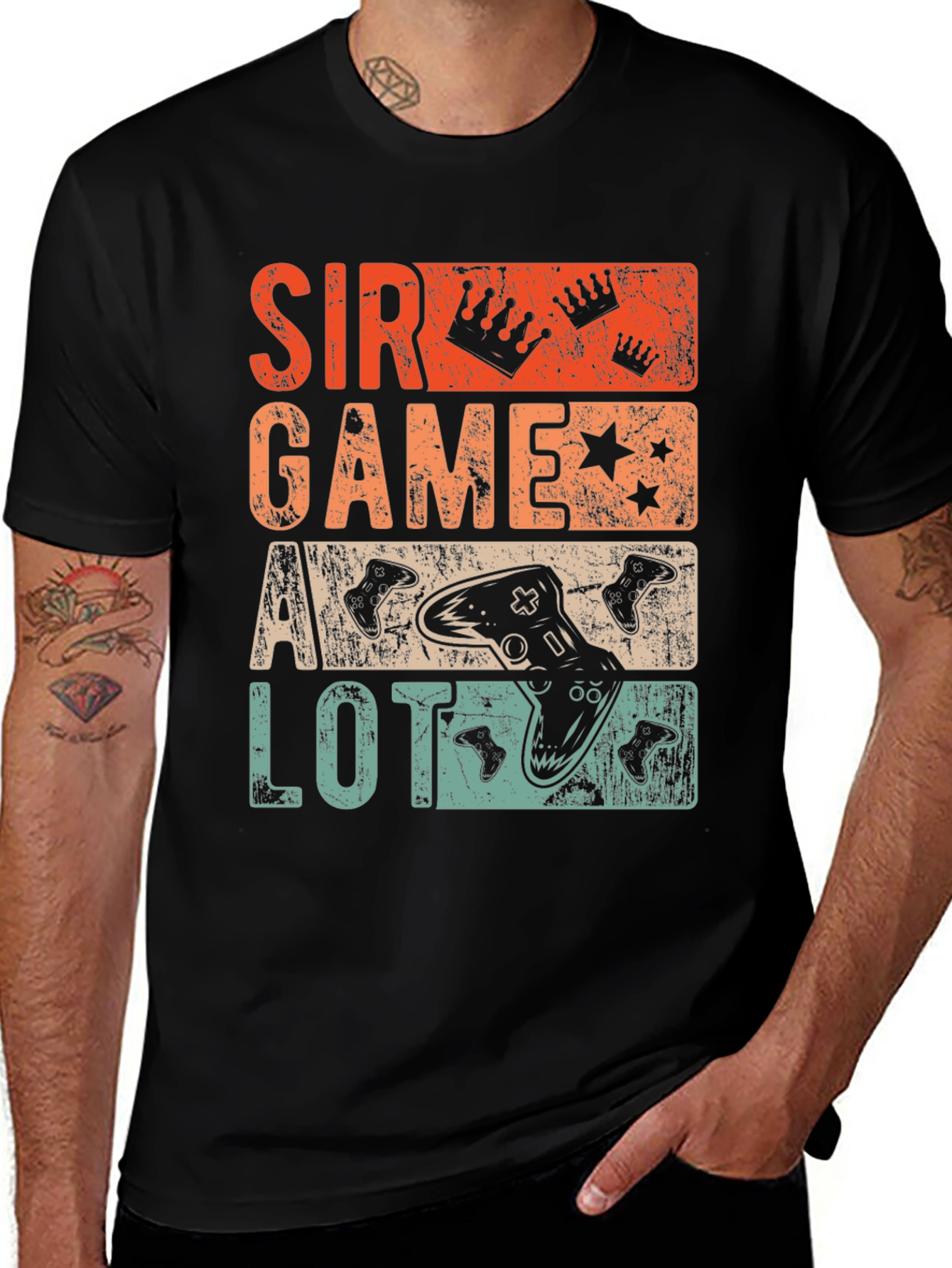 Variant 24 of Sir Games A Lot Retro Graphic Tee