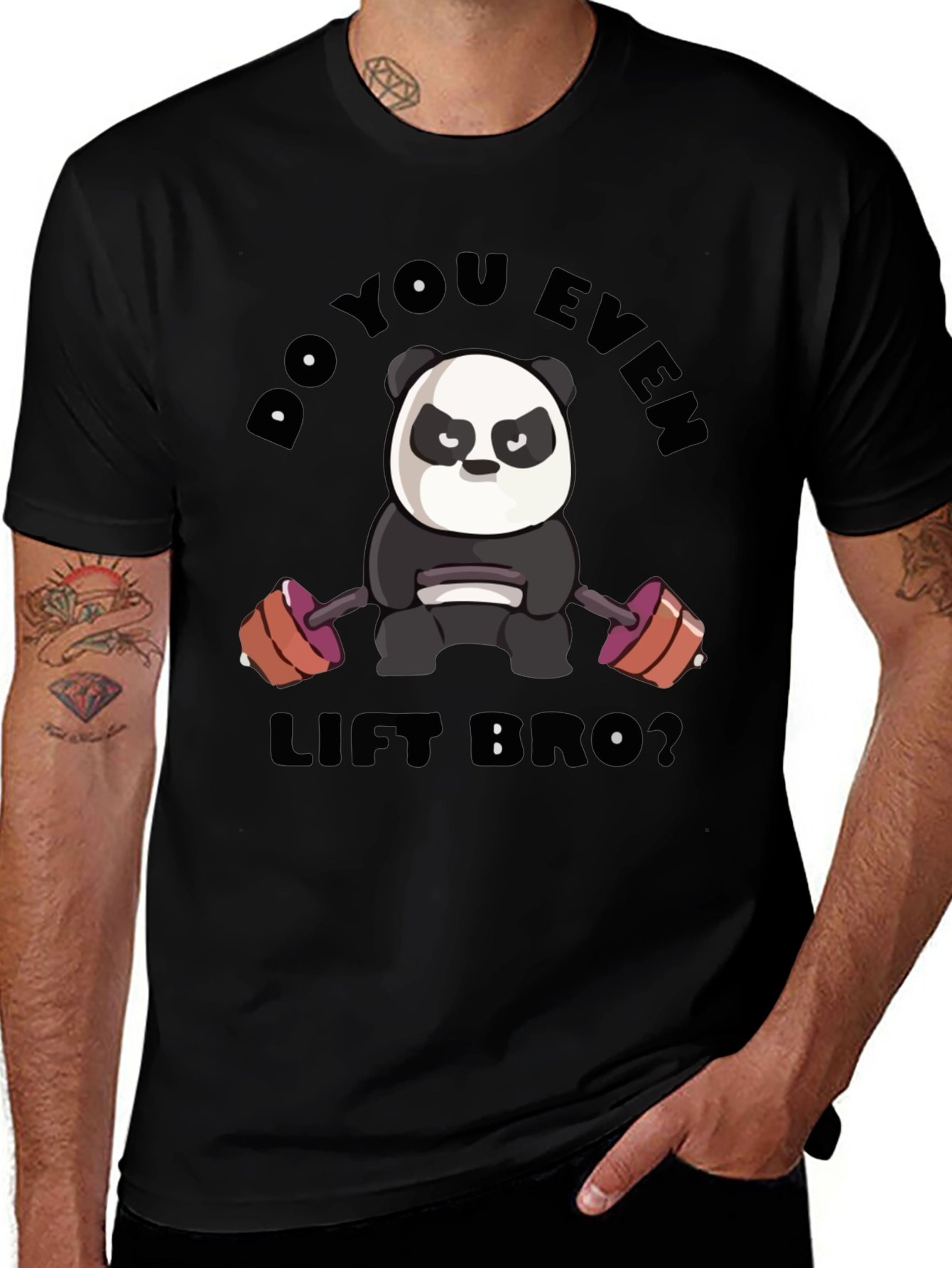 Variant 10 of Do You Even Lift Bro Panda T-Shirt