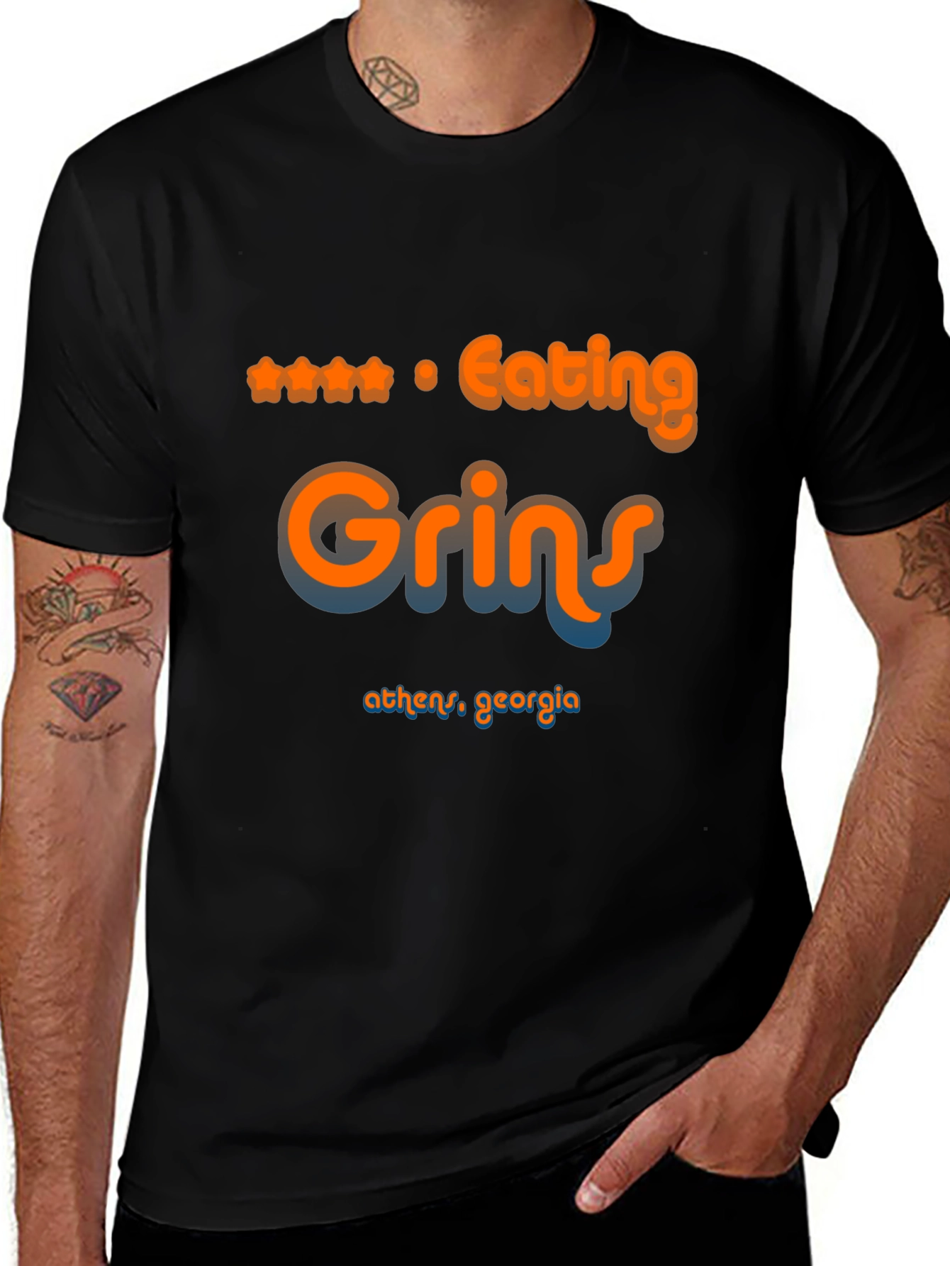 Eating Grins Athens Georgia Graphic T-Shirt