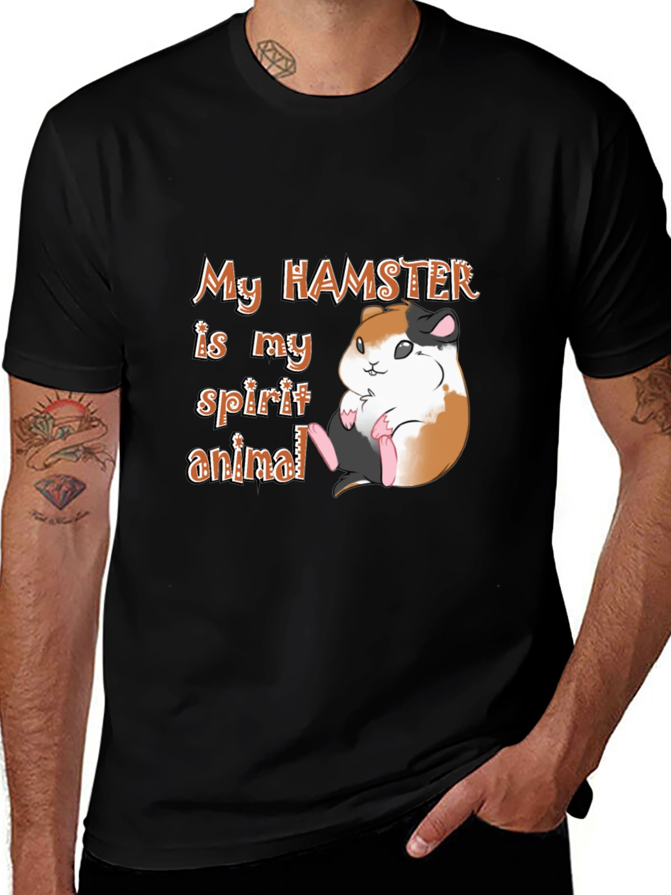Variant 27 of Hamster Spirit Animal Graphic Tee