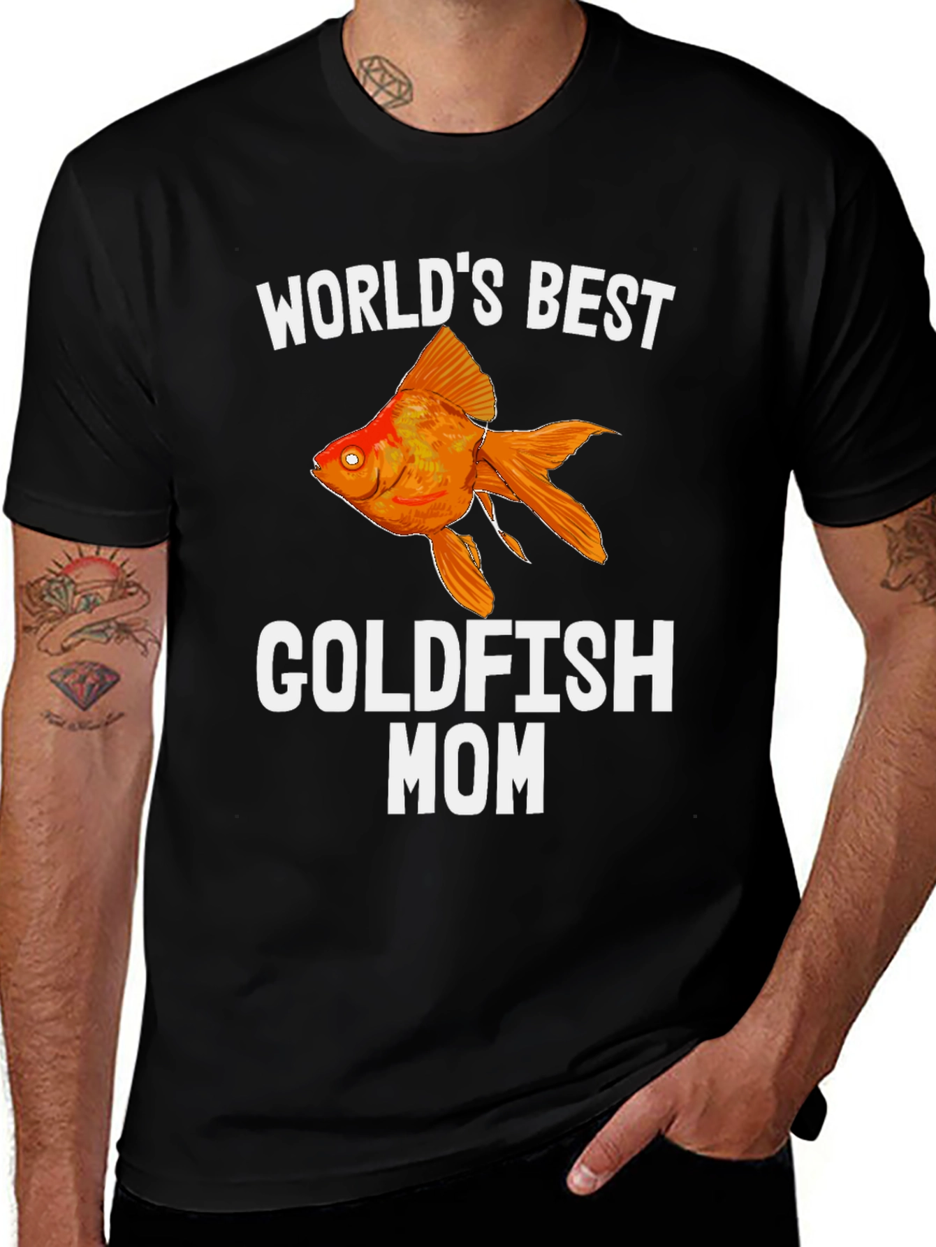 Variant 6 of World's Best Goldfish Mom T-Shirt