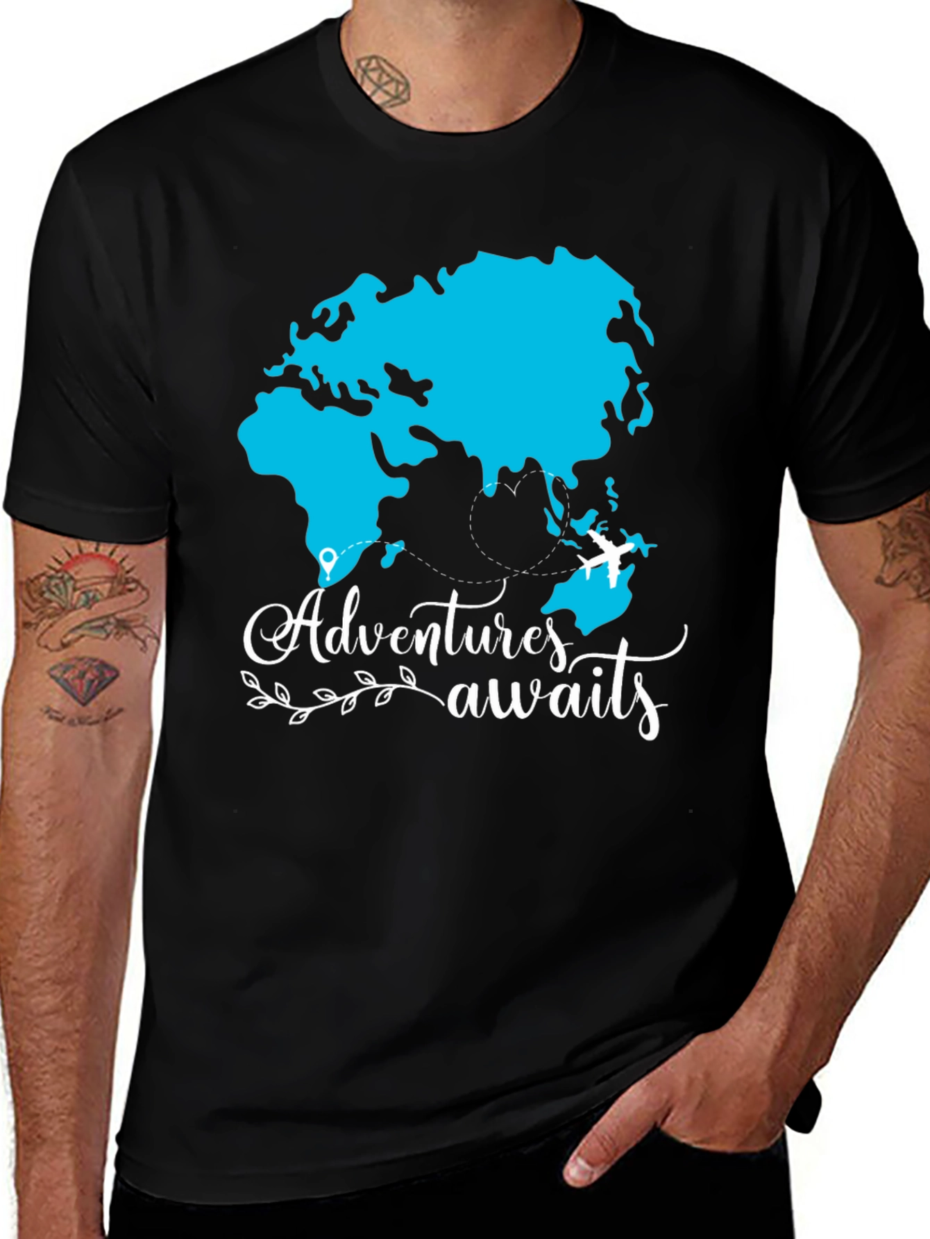 Variant 29 of Adventure Awaits Graphic Tee - Travel T-Shirt