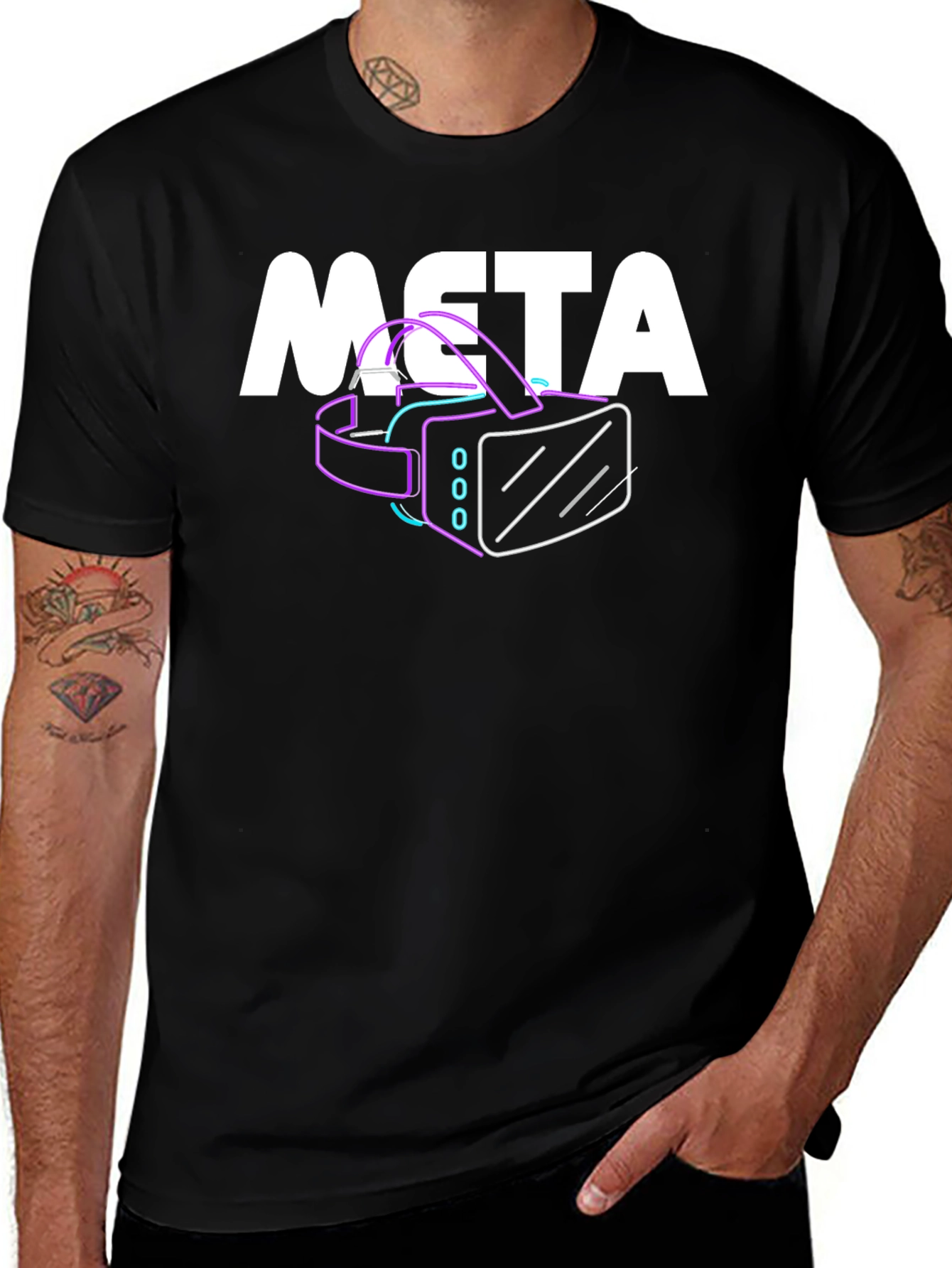 Metaverse VR Headset Graphic T-Shirt