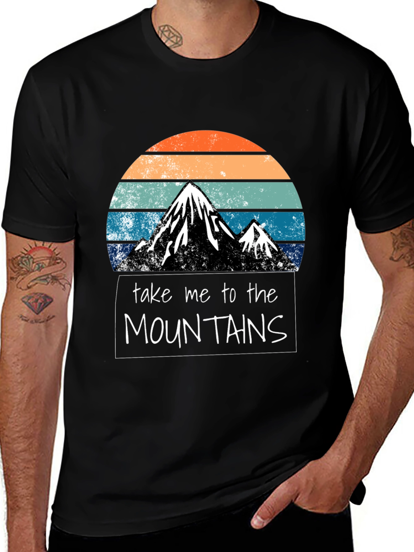 Variant 20 of Mountains Graphic Tee - Adventure Awaits