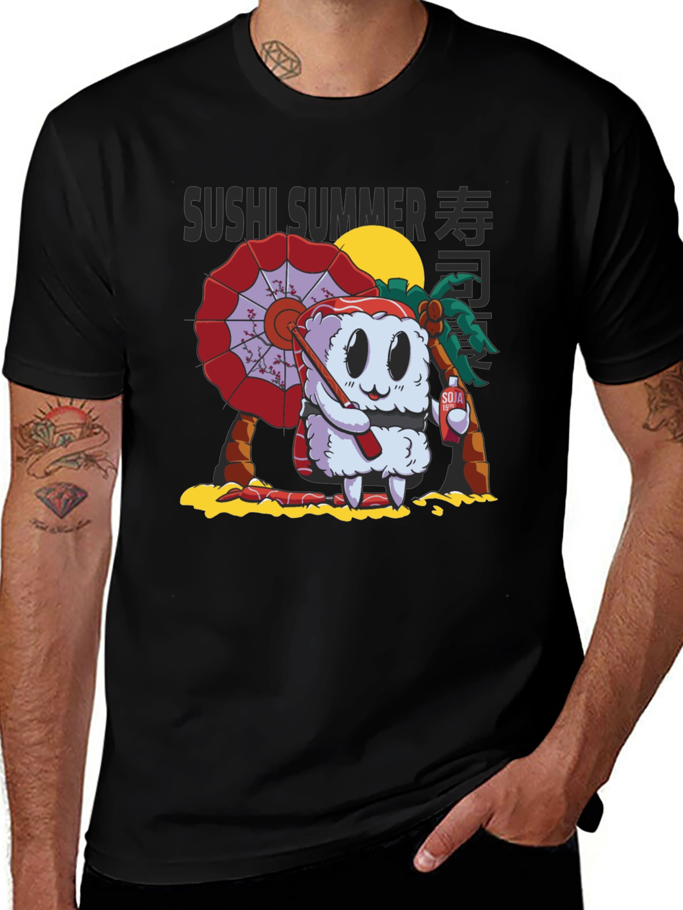 Variant 28 of Sushi Summer Graphic T-Shirt