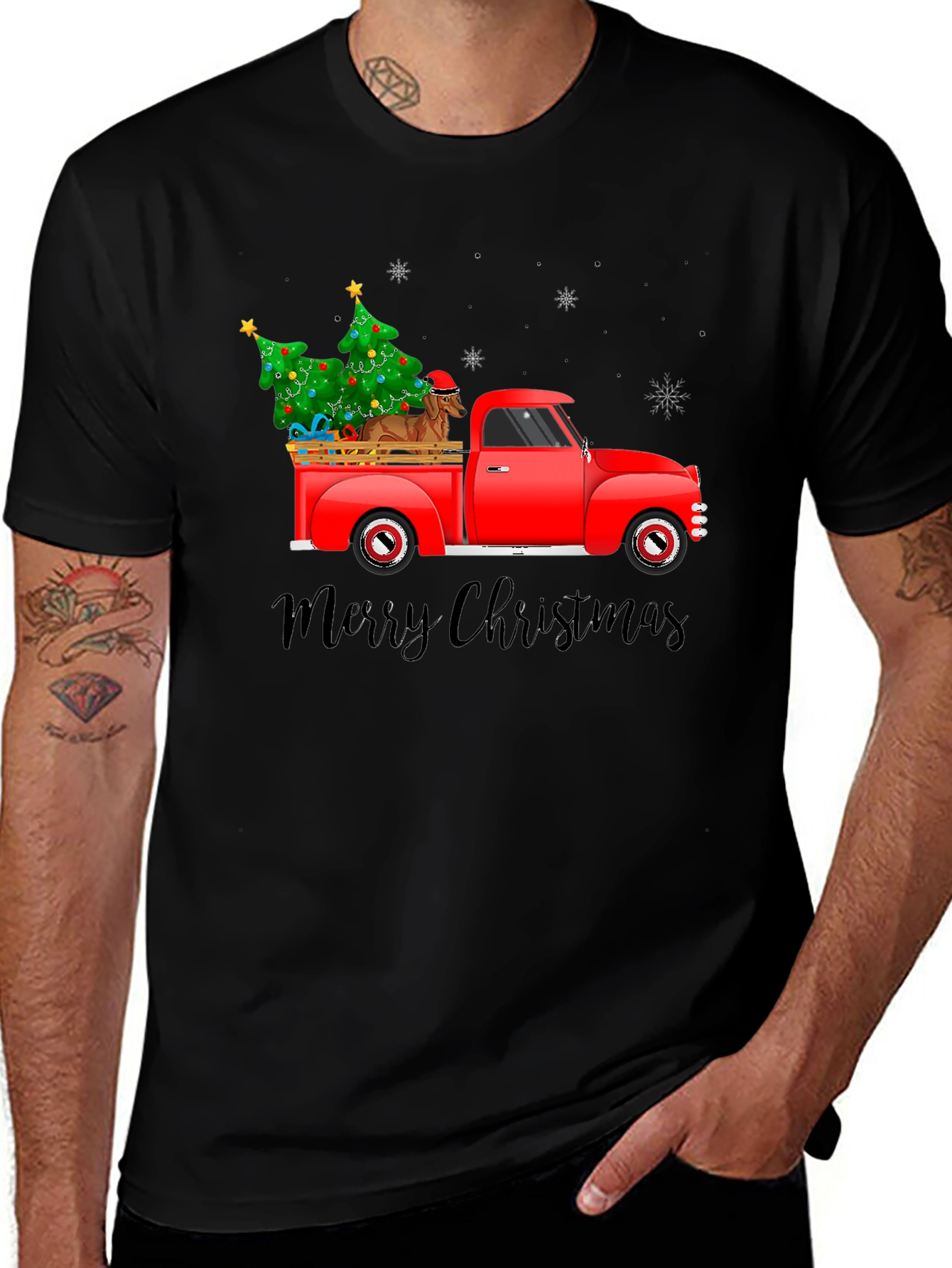 Merry Christmas Truck T-Shirt