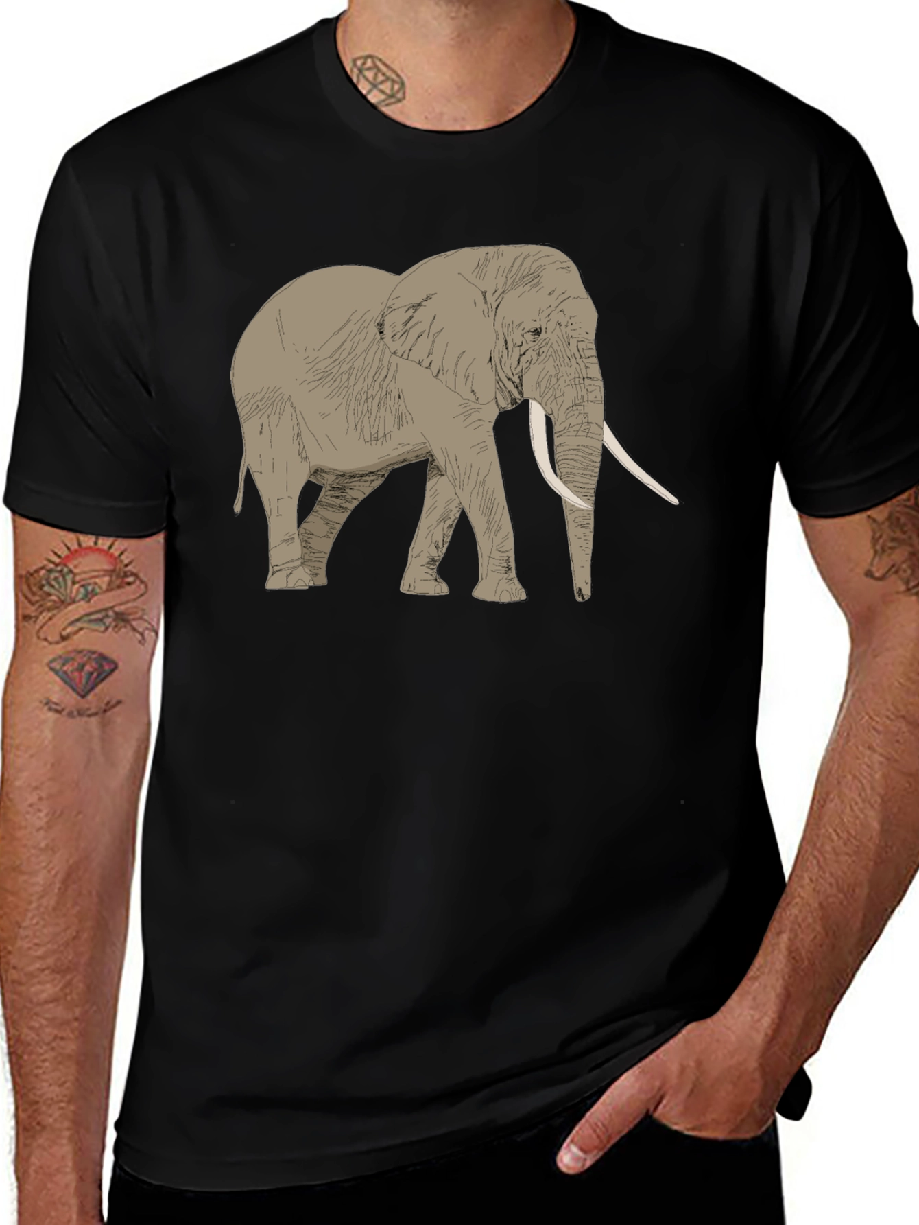Variant 18 of Elephant Graphic T-Shirt