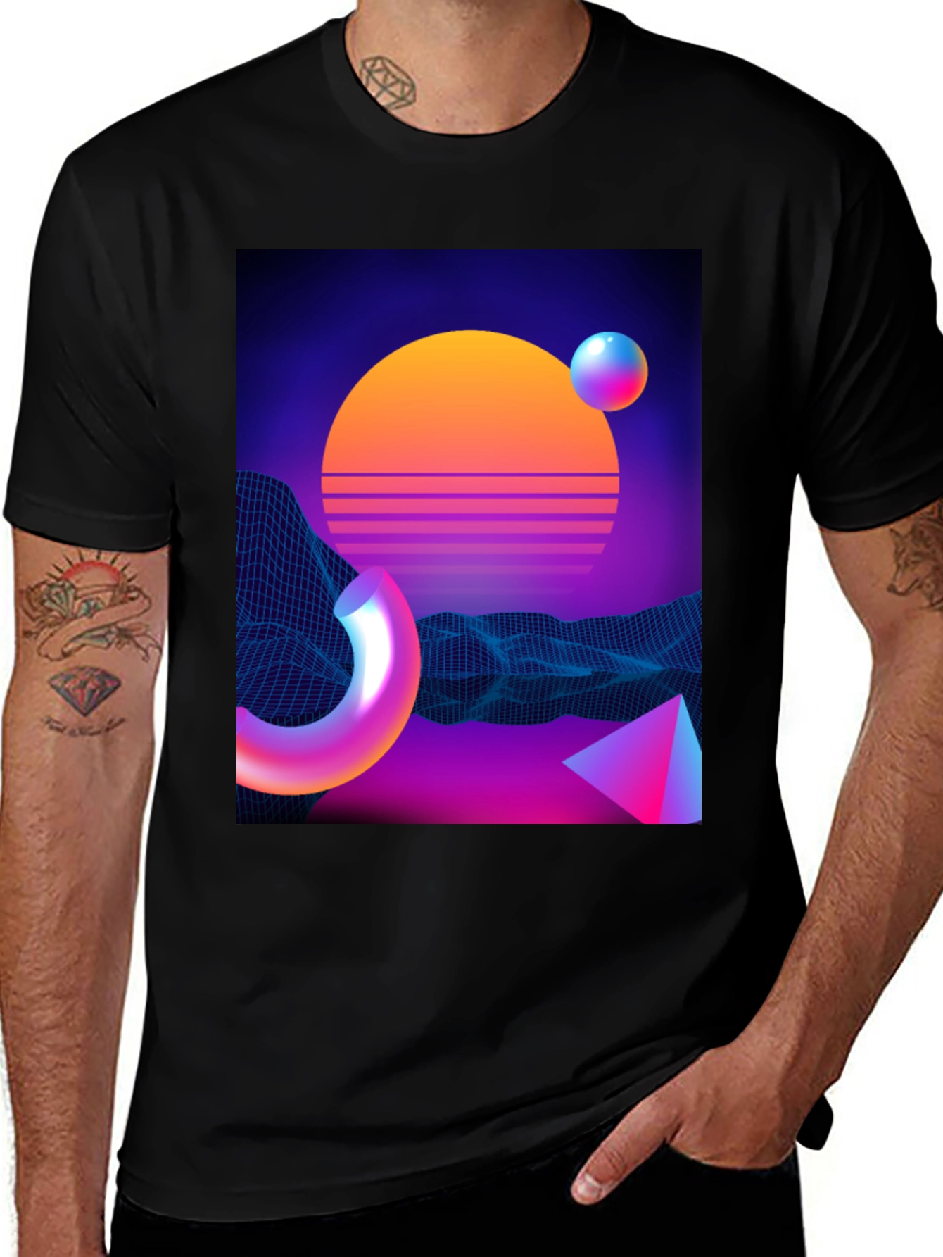 Variant 20 of Retro Synthwave T-Shirt - 80s Aesthetic