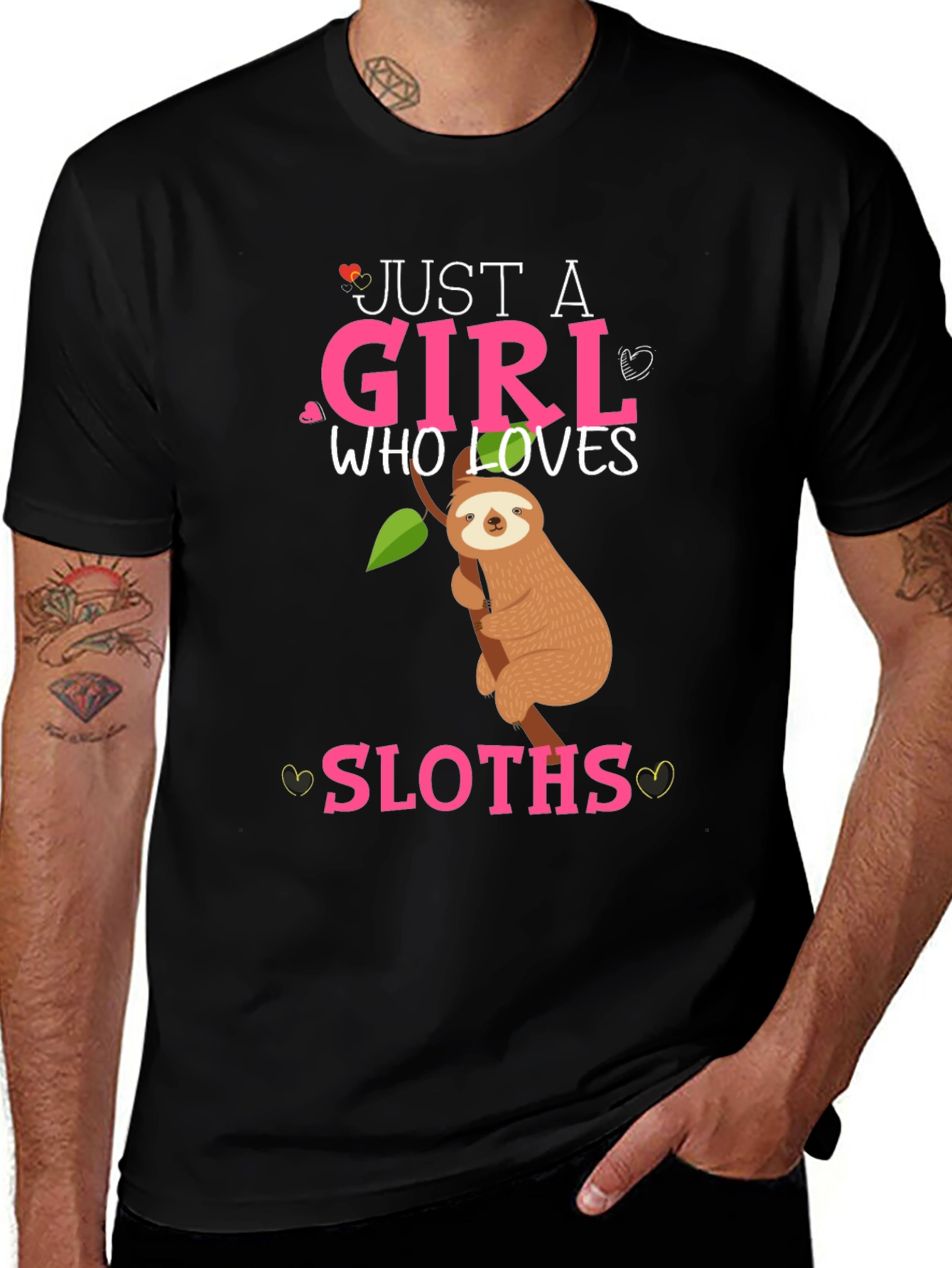 Variant 22 of Just a Girl Who Loves Sloths T-Shirt